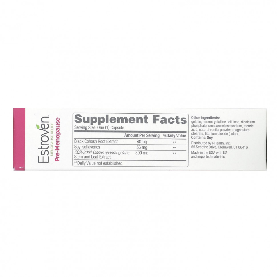 Estroven, Menopause Relief, Pre-Menopause, 30 капсул
