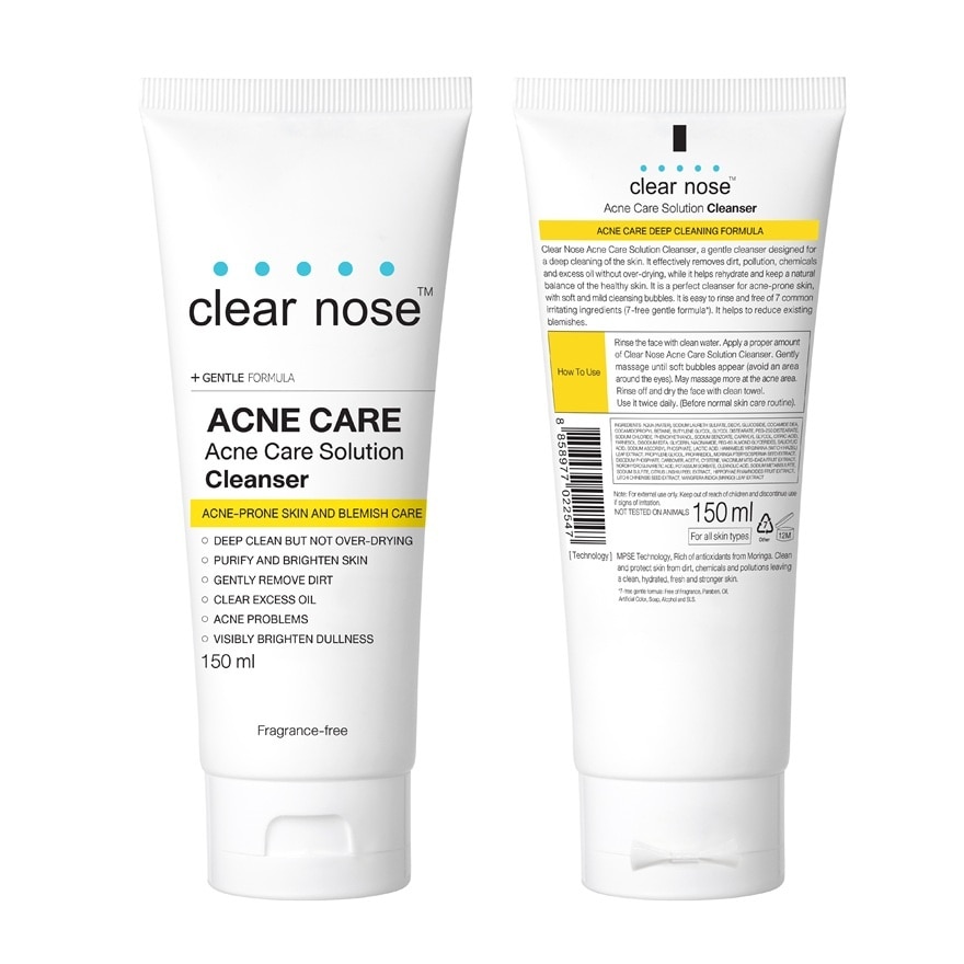 Clear Nose Acne Care Solution Cleanser 150 Ml.