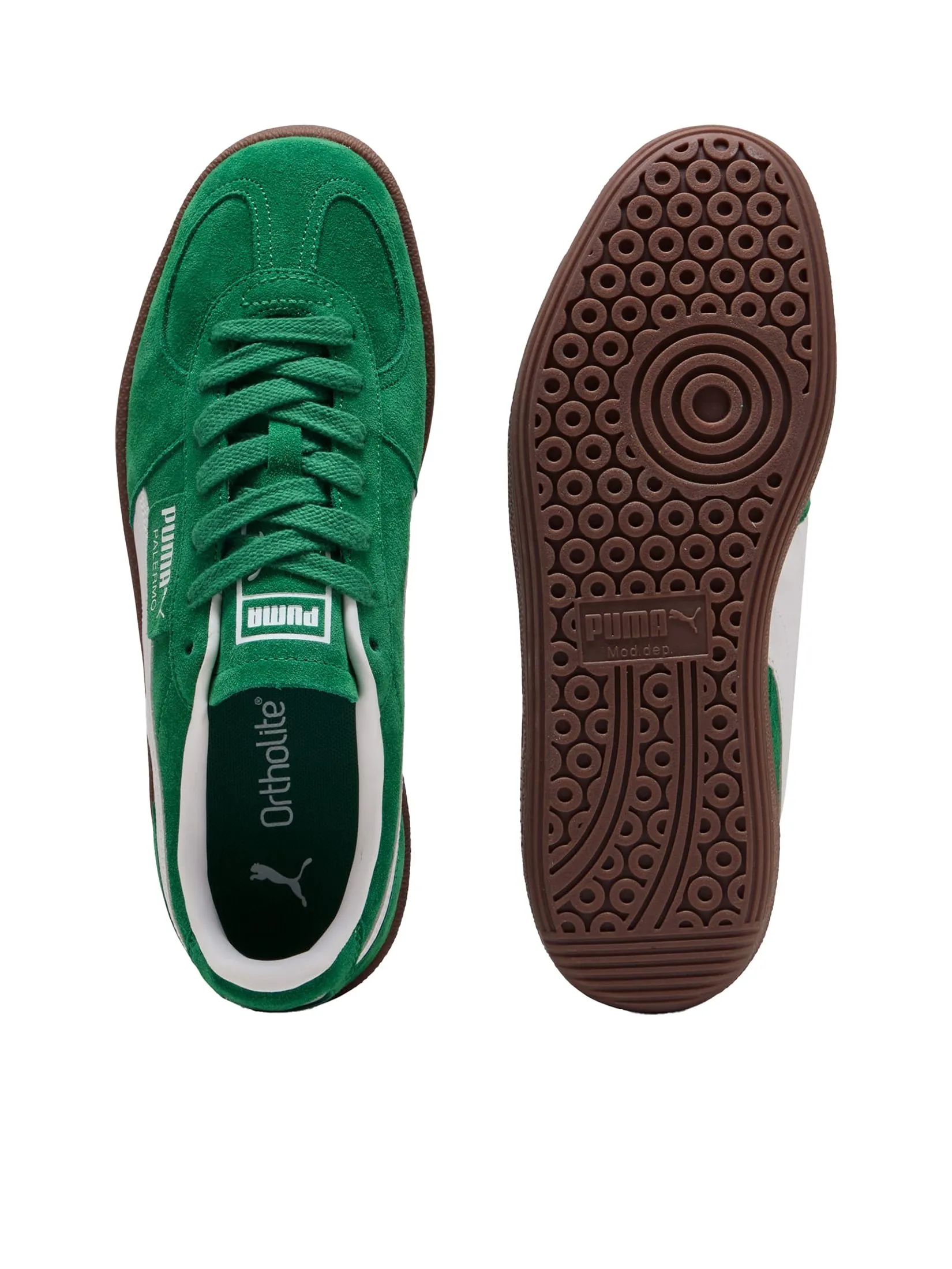 PUMA Unisex Sneakers Palermo Archive Green-PUMA White