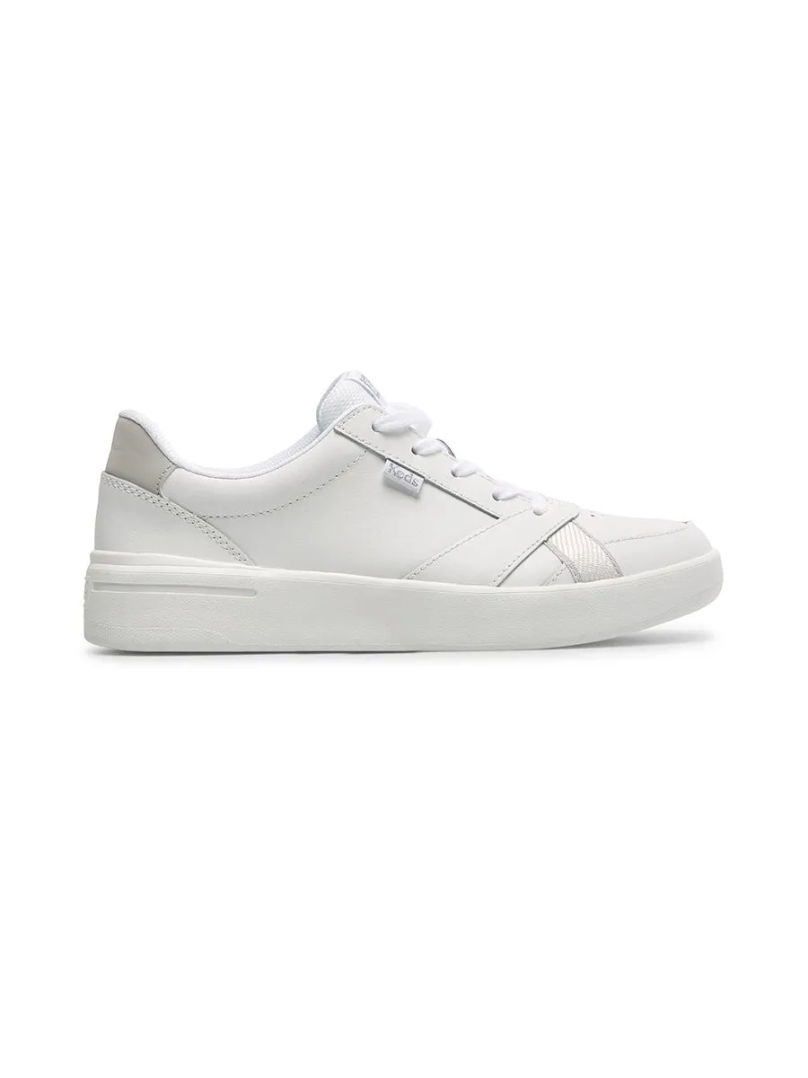 KEDS Women The Court Leather White/White