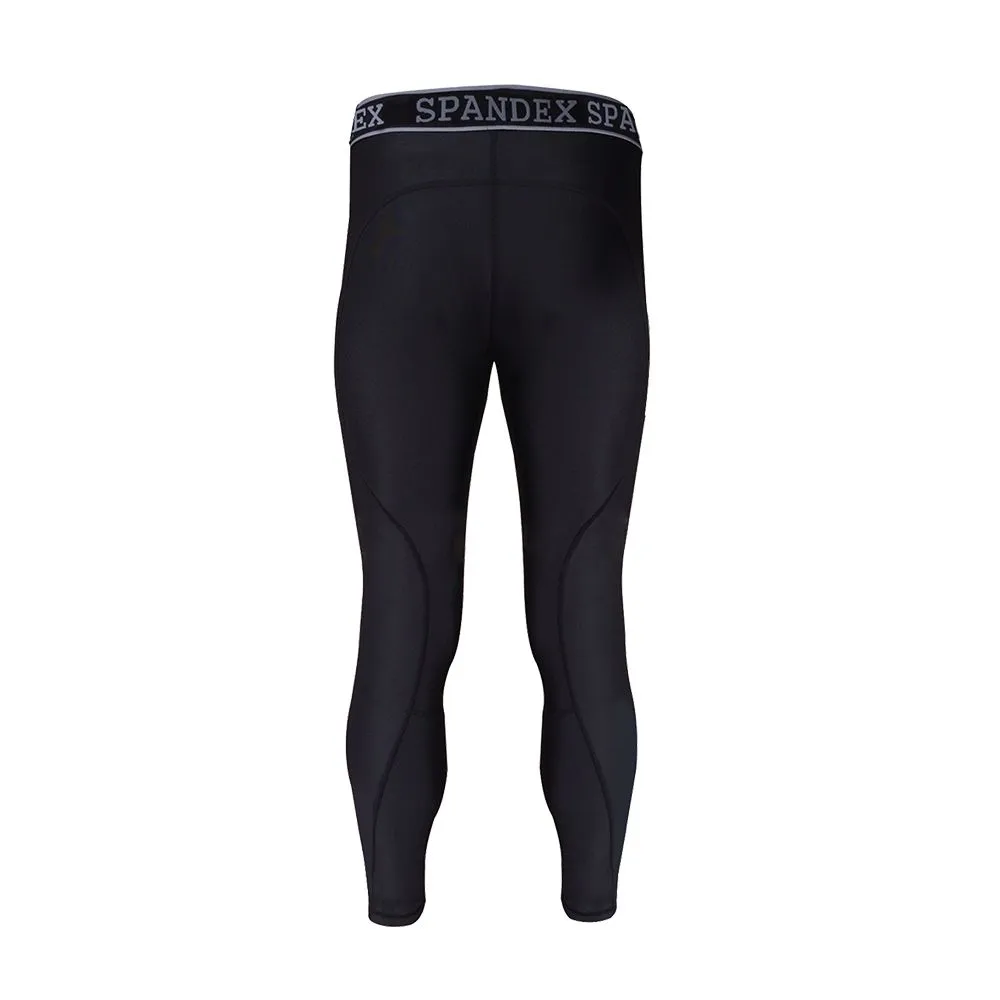 SPANDEX Black/Black-LP002-Compression Long pants