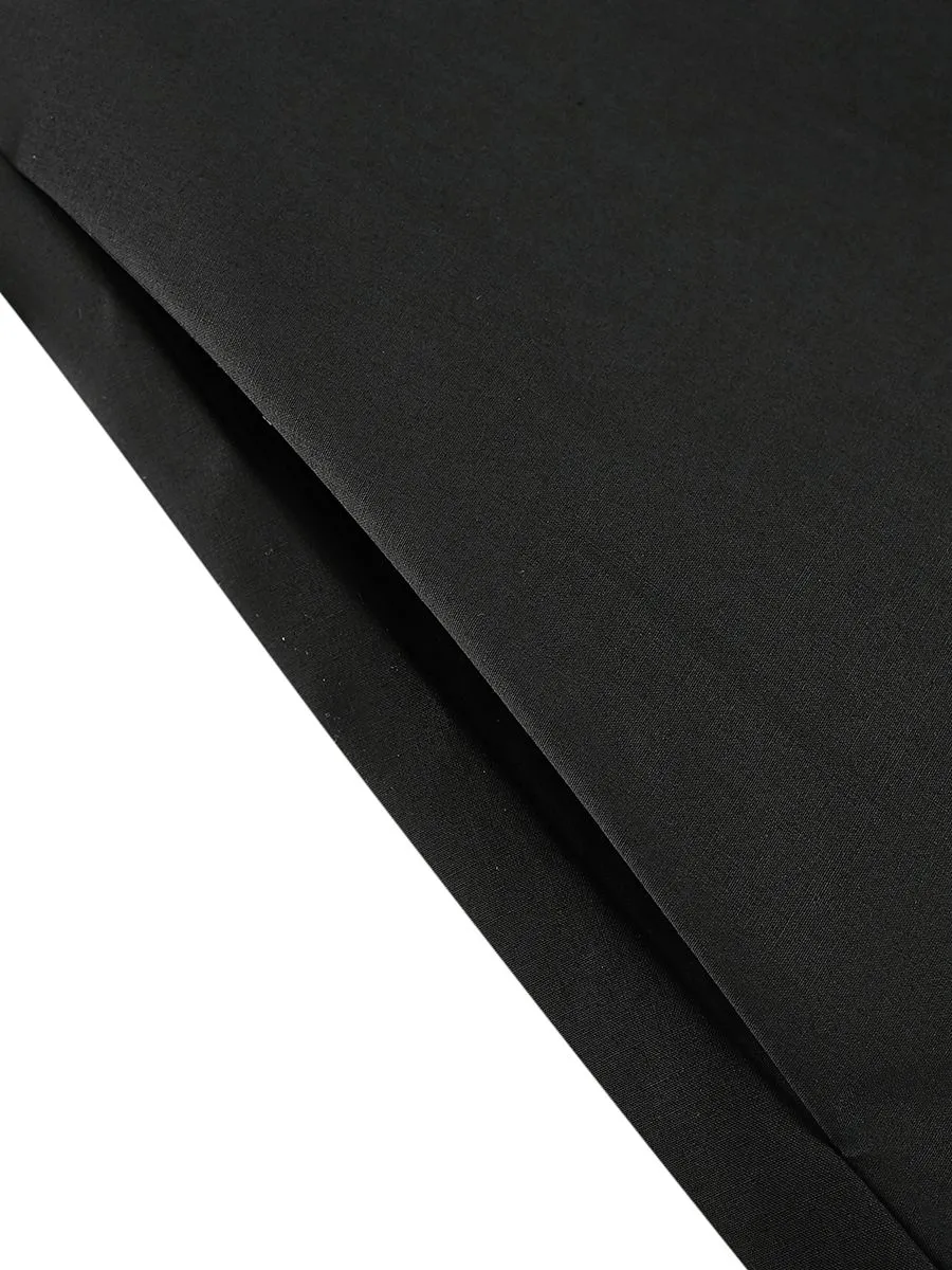 G2000 Women Clothing Cotton Tencel Shirt Dress Fit & Flare Shape - Black