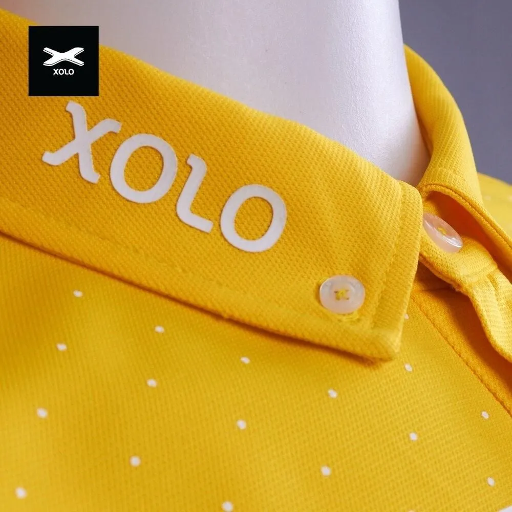 XOLO Yellow XOLO XOLO 3-COLOR STRIPES POLO SHIRT ( Anti-bacterial ) (040030)
