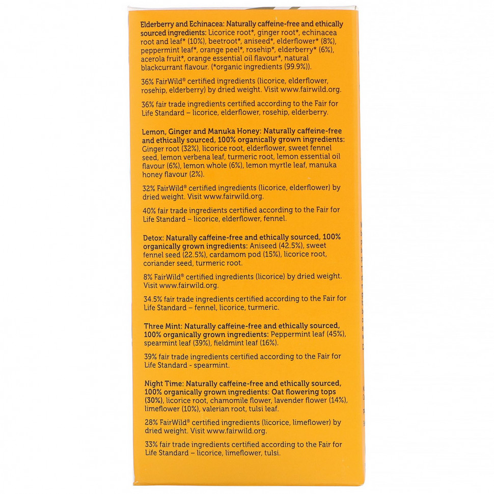 Pukka Herbs, Коллекция органического травяного чая, 20 пакетиков травяного чая, 1,21 унции (34,4 г)