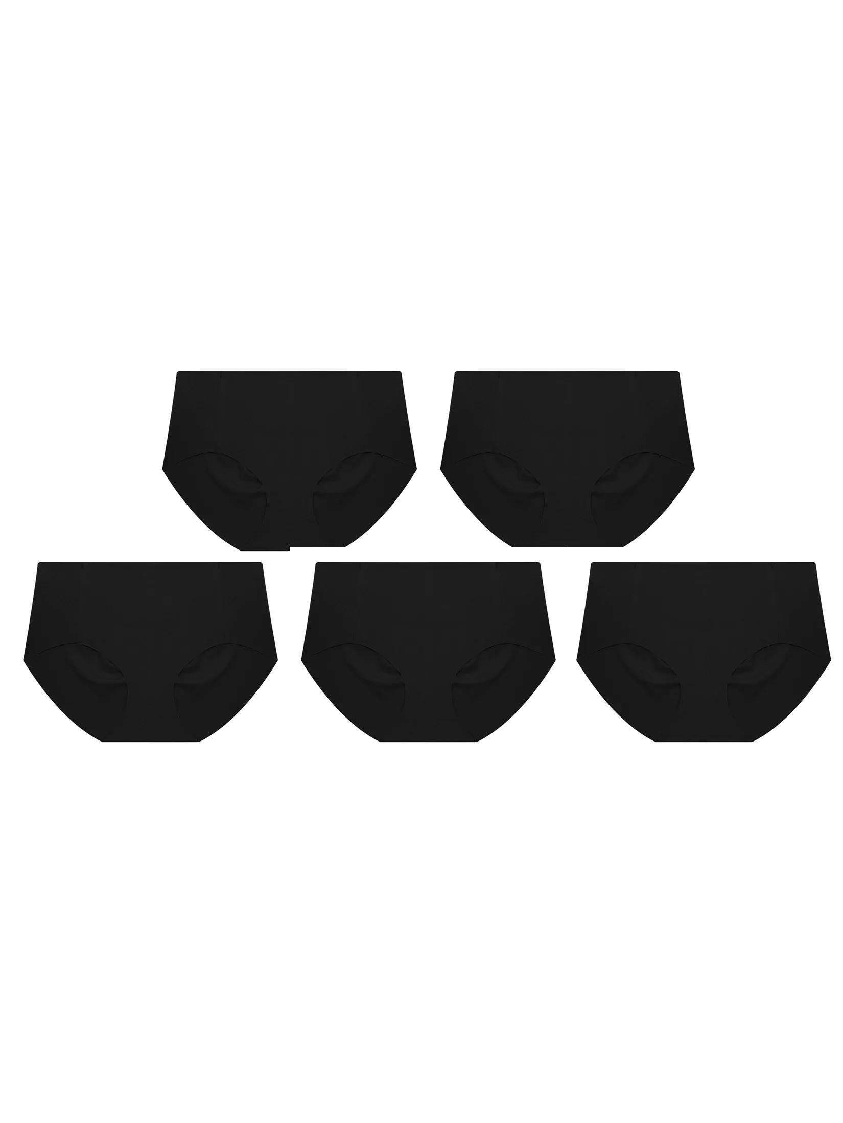 SABINA [Pack 5 Piece] [Online Exclusive] Panty Zone Bikini Panty - Black