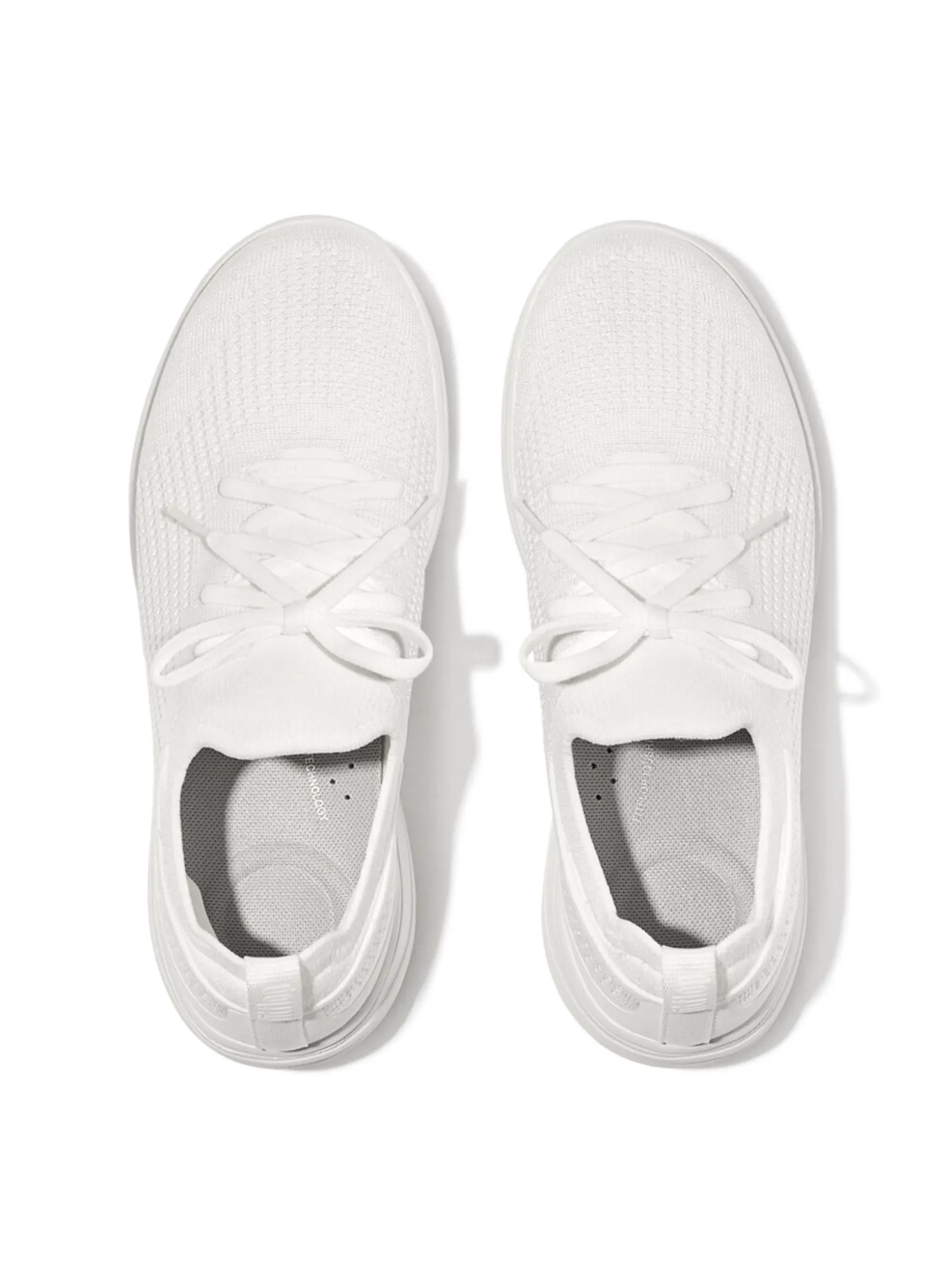 FitFlop™ WOMEN'S SUPER-Q KNIT SLIP-ON LACED WHITE