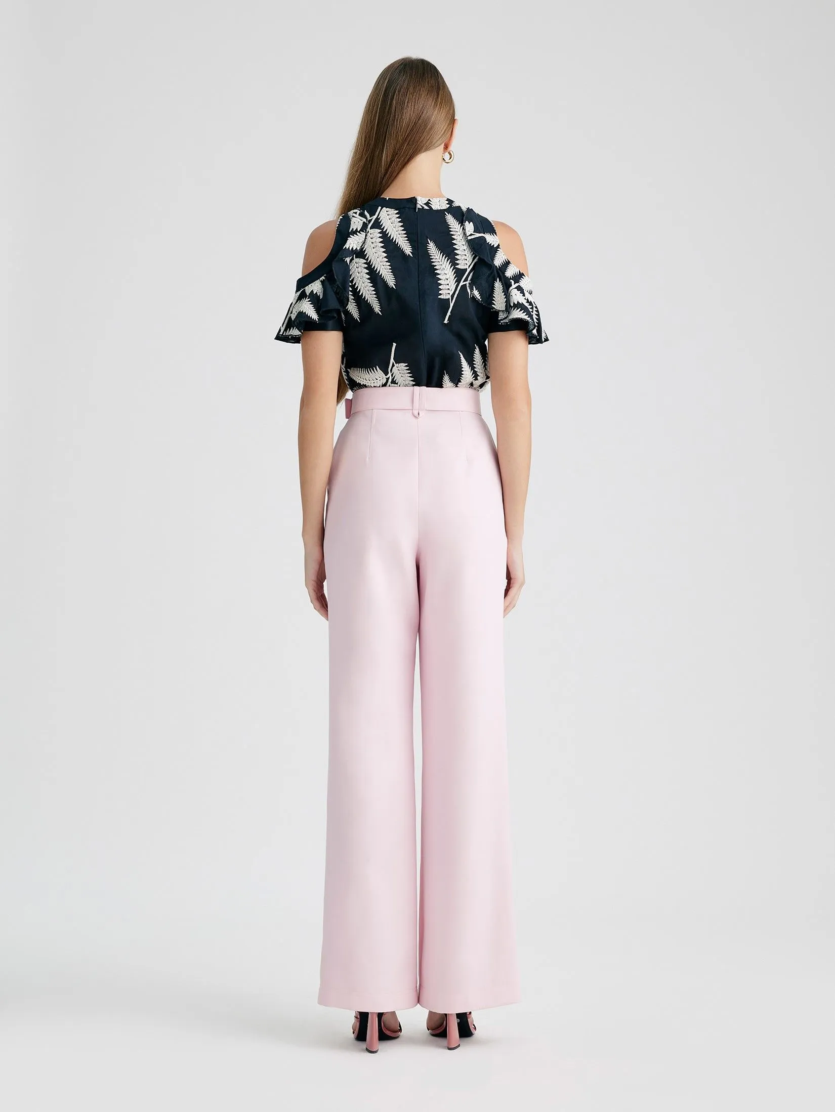 ASV (AW24)Amadi Belt Straight Women Pants Pink