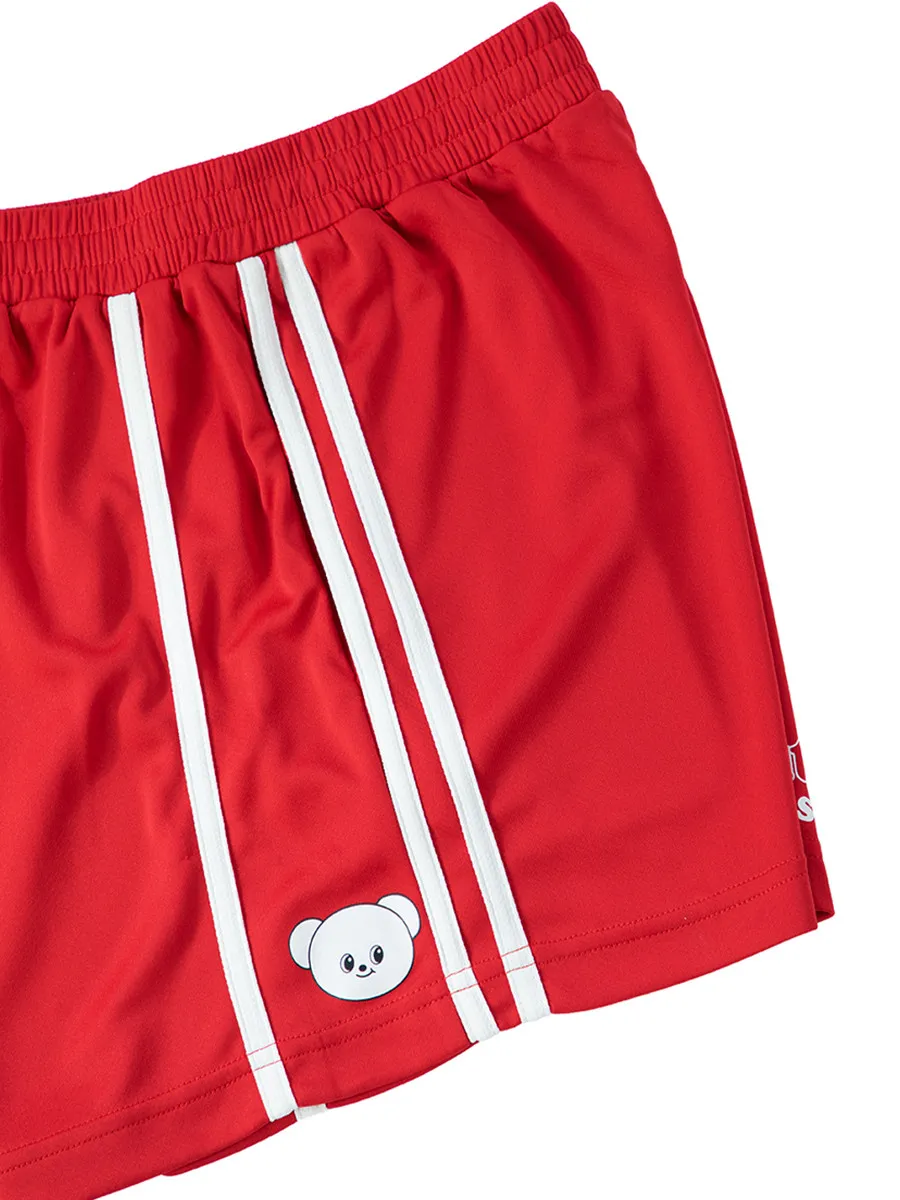 SABINA Butterbear x Sabina Unisex Sport Shorts - Red
