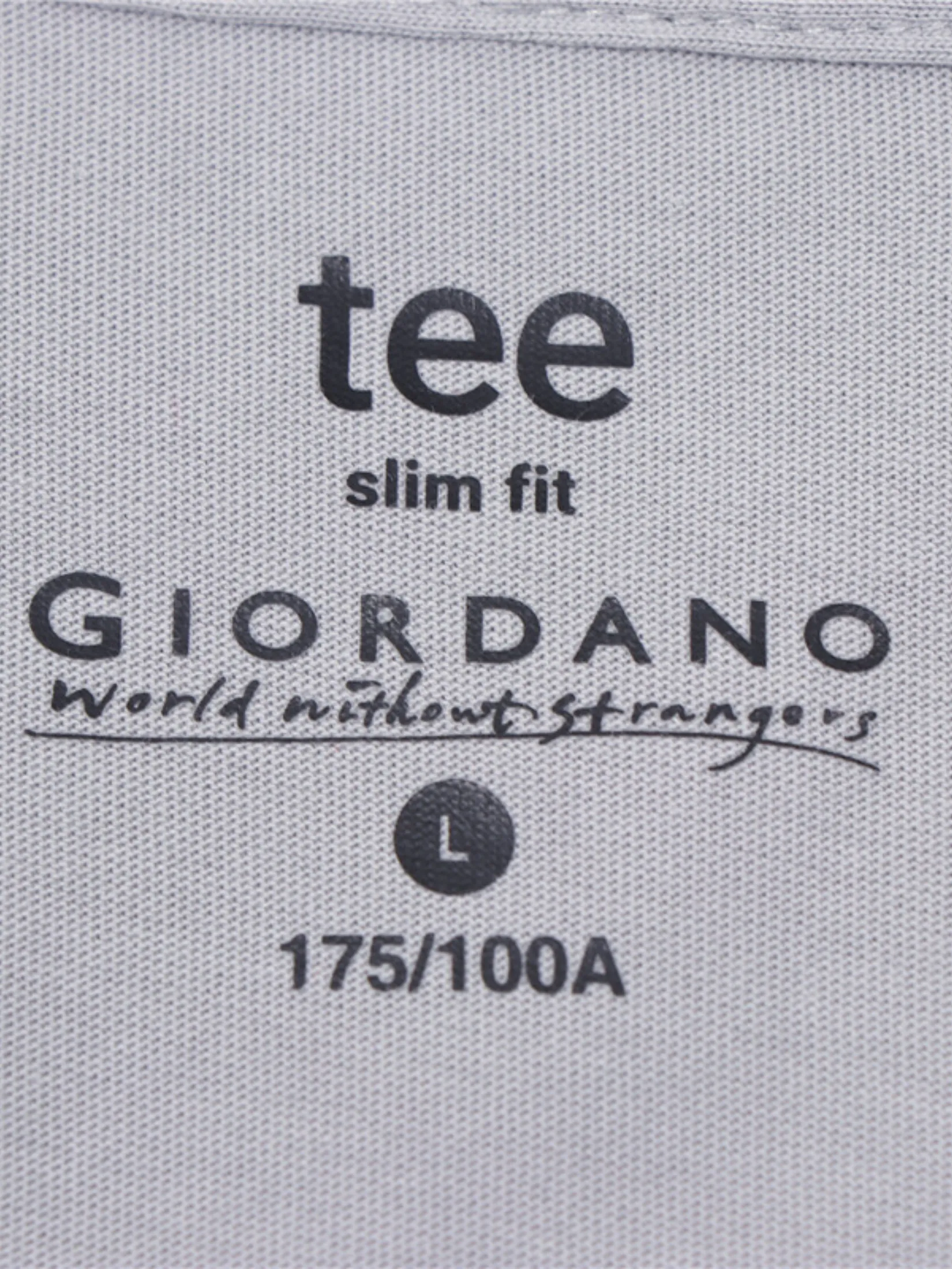 GIORDANO Men's Slim Fit Embroidery Tee (Classic Man) Satin Gray