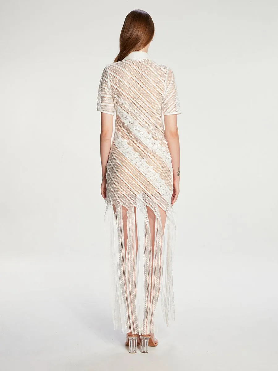 JANESUDA (SS23) White Lace Women Dress