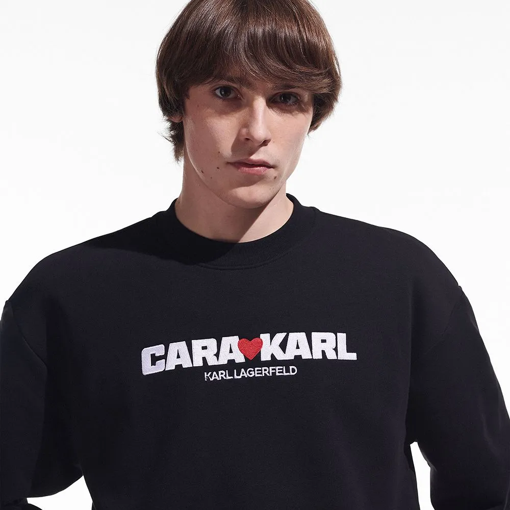 KARL LAGERFELD CARA LOVES KARL Sweatshirt Black