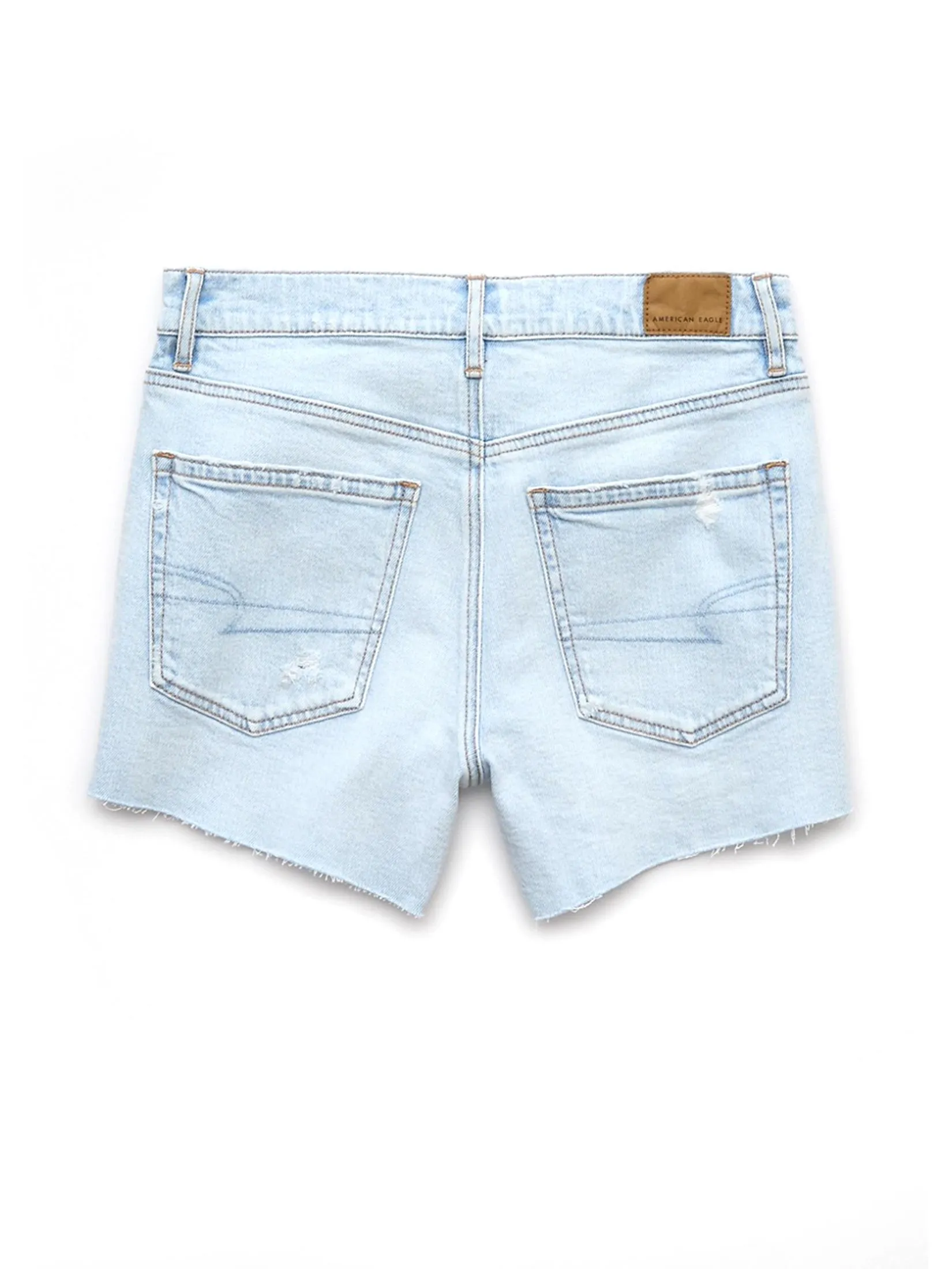 AMERICAN EAGLE WOMEN RELAXED SHORT 980 ICED LIGHT INDIGO