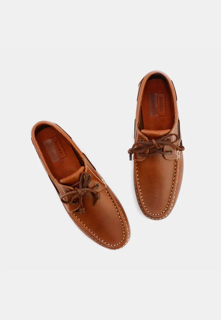 BROWN STONE Brown Stone The Punter's Boat Shoes Oil Toffee Tan