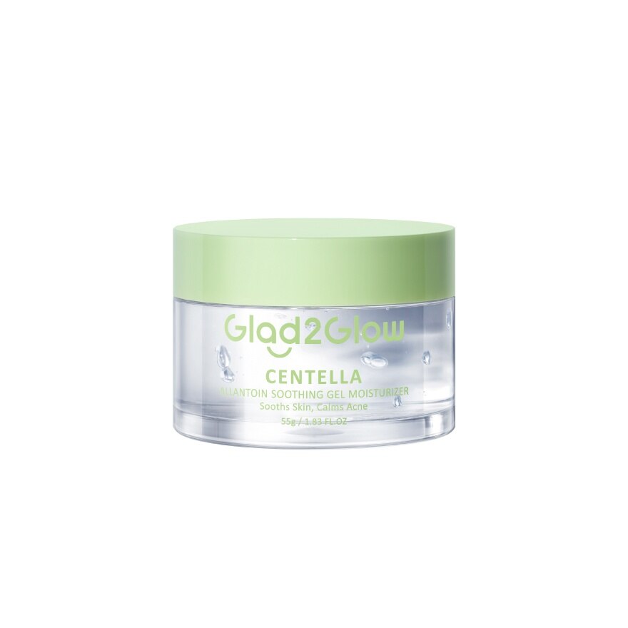 Glad2Glow Gel Moisturizer Centella Allantoin Soothing 55 G.