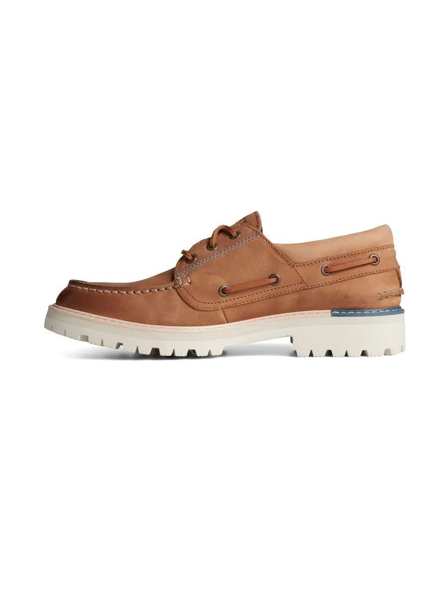 SPERRY MEN TAN A/O LUG 3-EYE