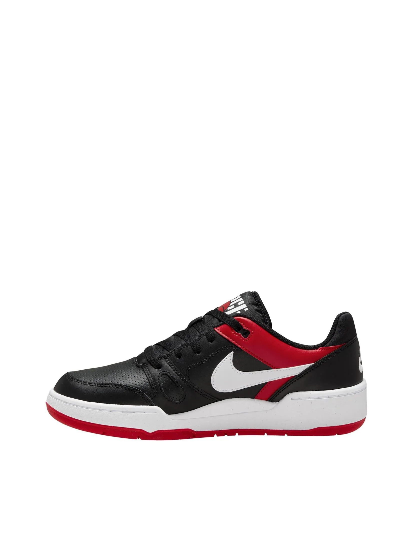 NIKE Men Sneakers Full Force Low Black/White-University Red