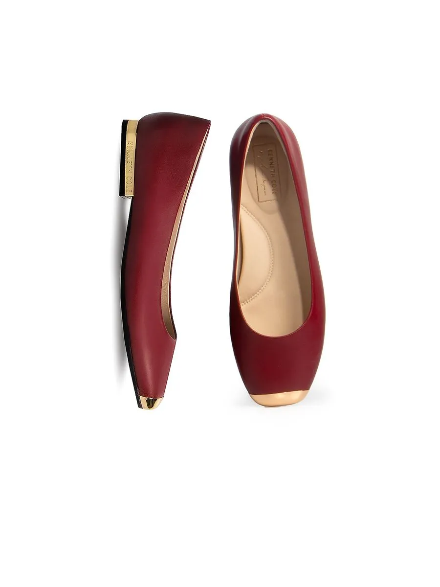 KENNETH COLE WOMEN FLATS ASTAIRE FLATS X ANNE THONGPRASOM / BORDEAUX WINE