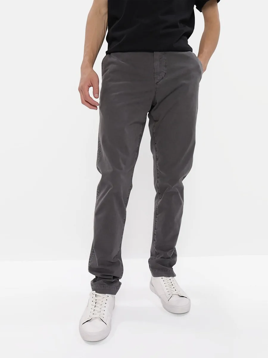 AMERICAN EAGLE MEN 4603 SLIM CHINO ROCKWELL 040 STONE GRAY