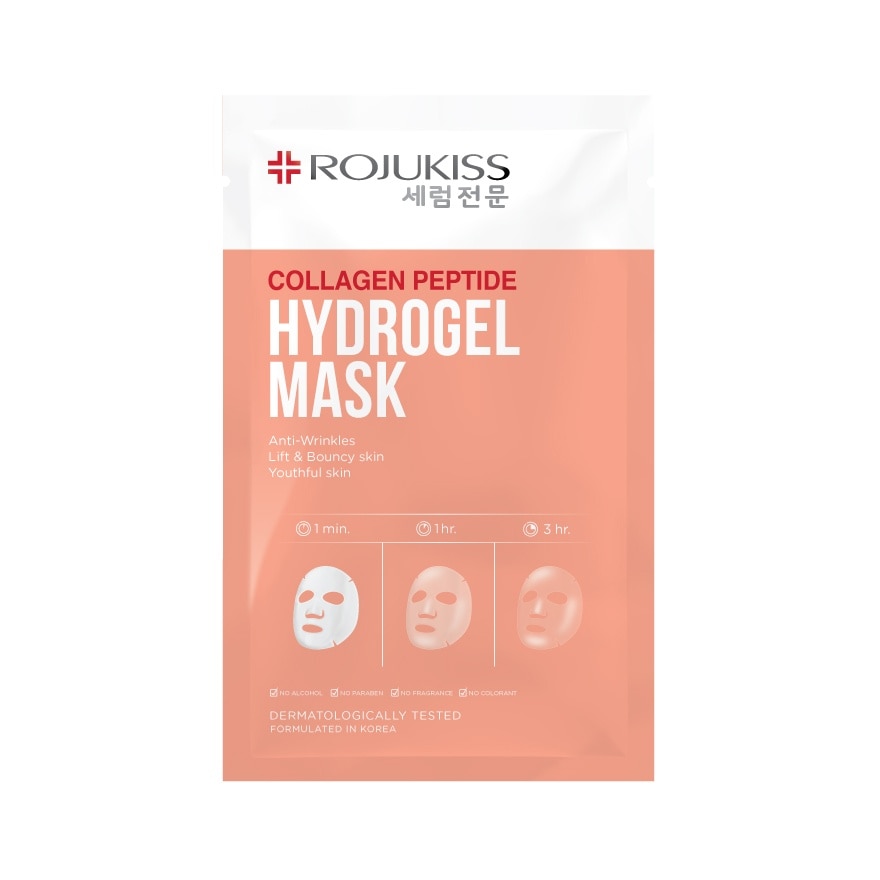 Rojukiss Collagen Peptide Hydrogel Mask 1'S - Peach