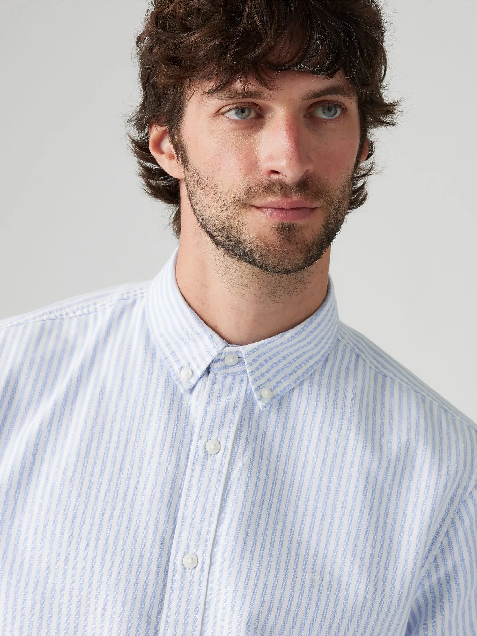 LEVI'S Men's Short-Sleeve Classic Standard Fit Shirt Blue