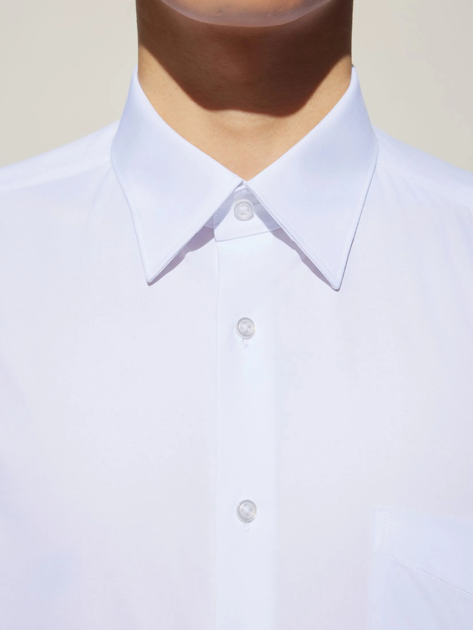 G2000 Men Clothing Non-Iron Silky Touch  Shirt Smart Fit - White