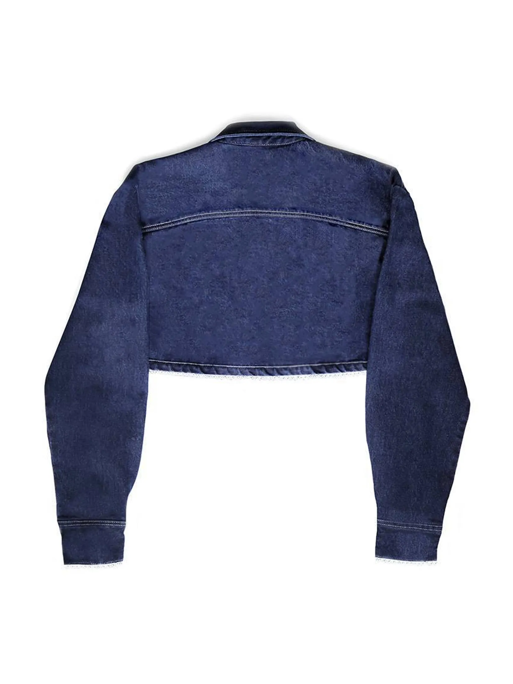 SABINA MERGE X SABINA Woman Thea Denim Jacket - Dark Blue