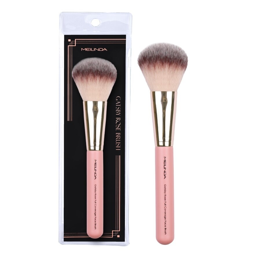 Meilinda Gatsby Rose Full Coverage Face Brush 1pcs. - N/A