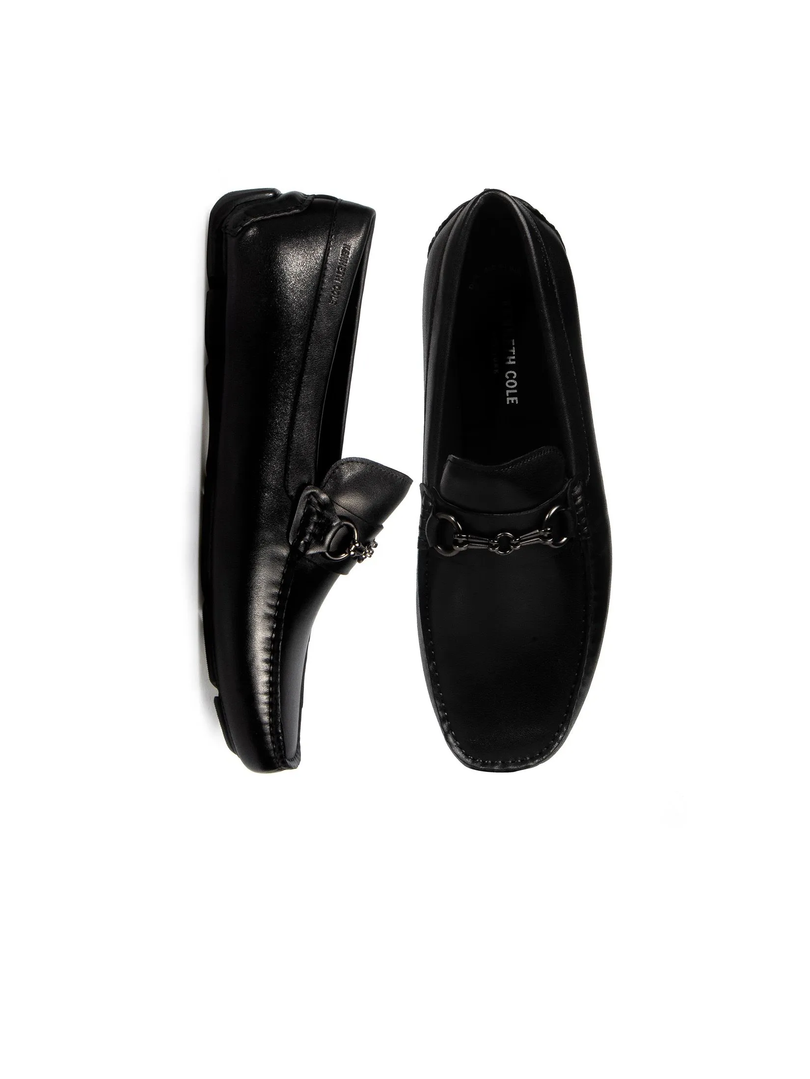 KENNETH COLE MEN CASUALS THOM BIT DRIVER / BLACK