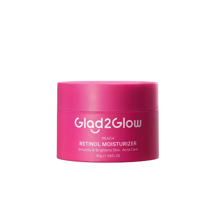 Glad2Glow Moisturizer Peach Retinol 30 G. - Red