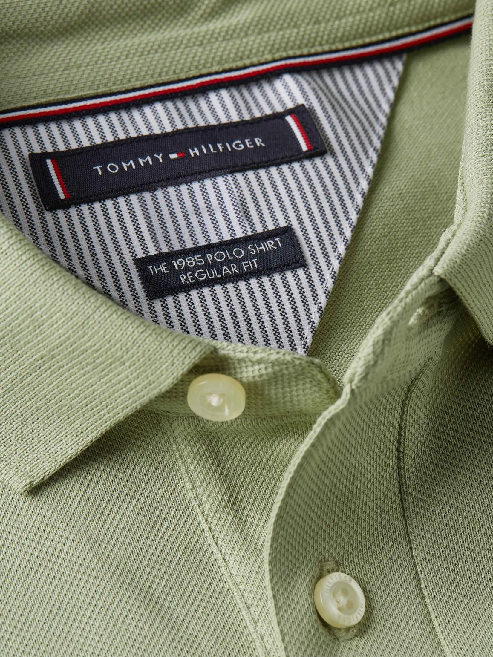 TOMMY HILFIGER Men POLO GREEN Slim