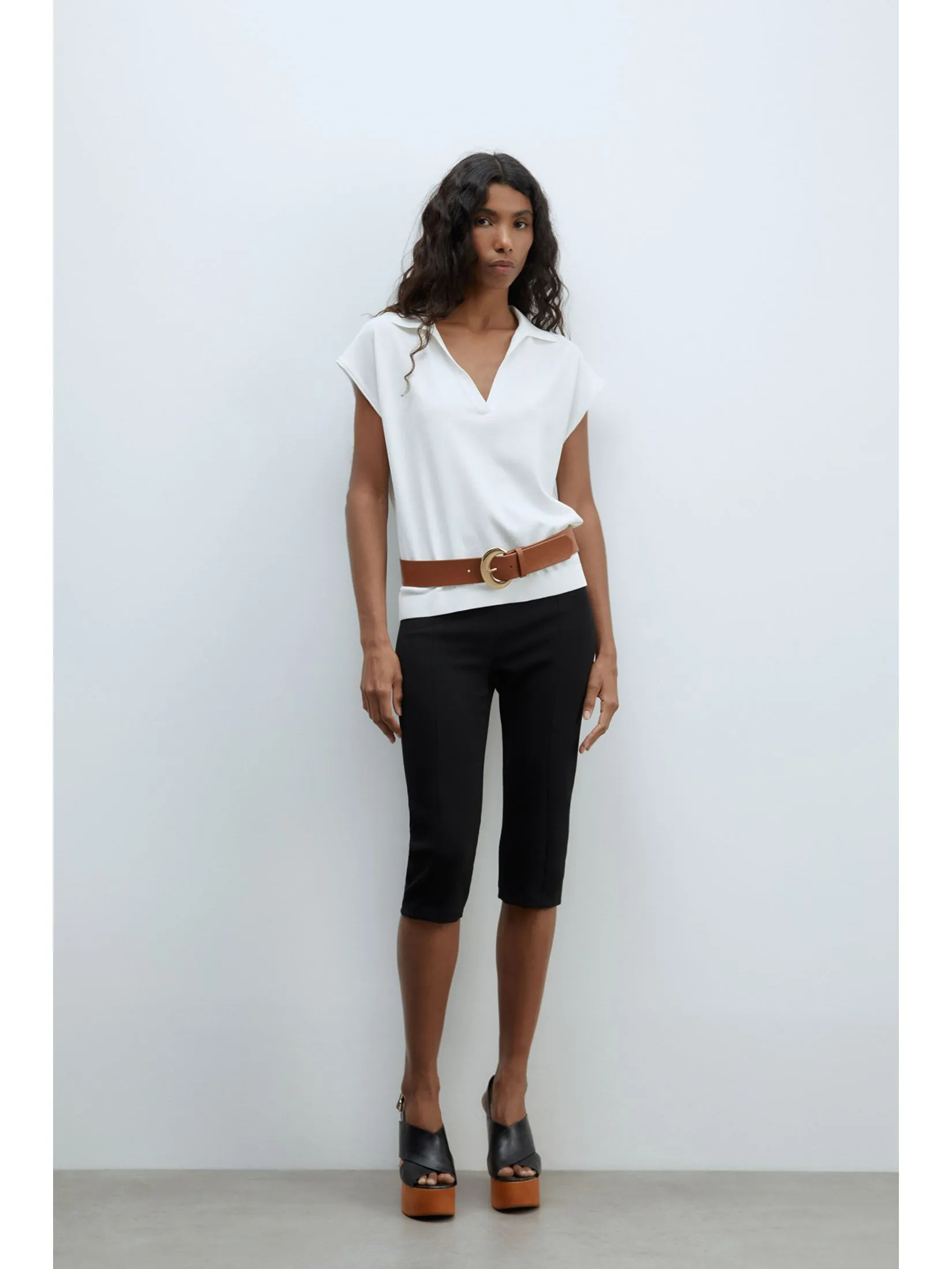 SFERA Women T-Shirt Polo Jersey Punto Liso