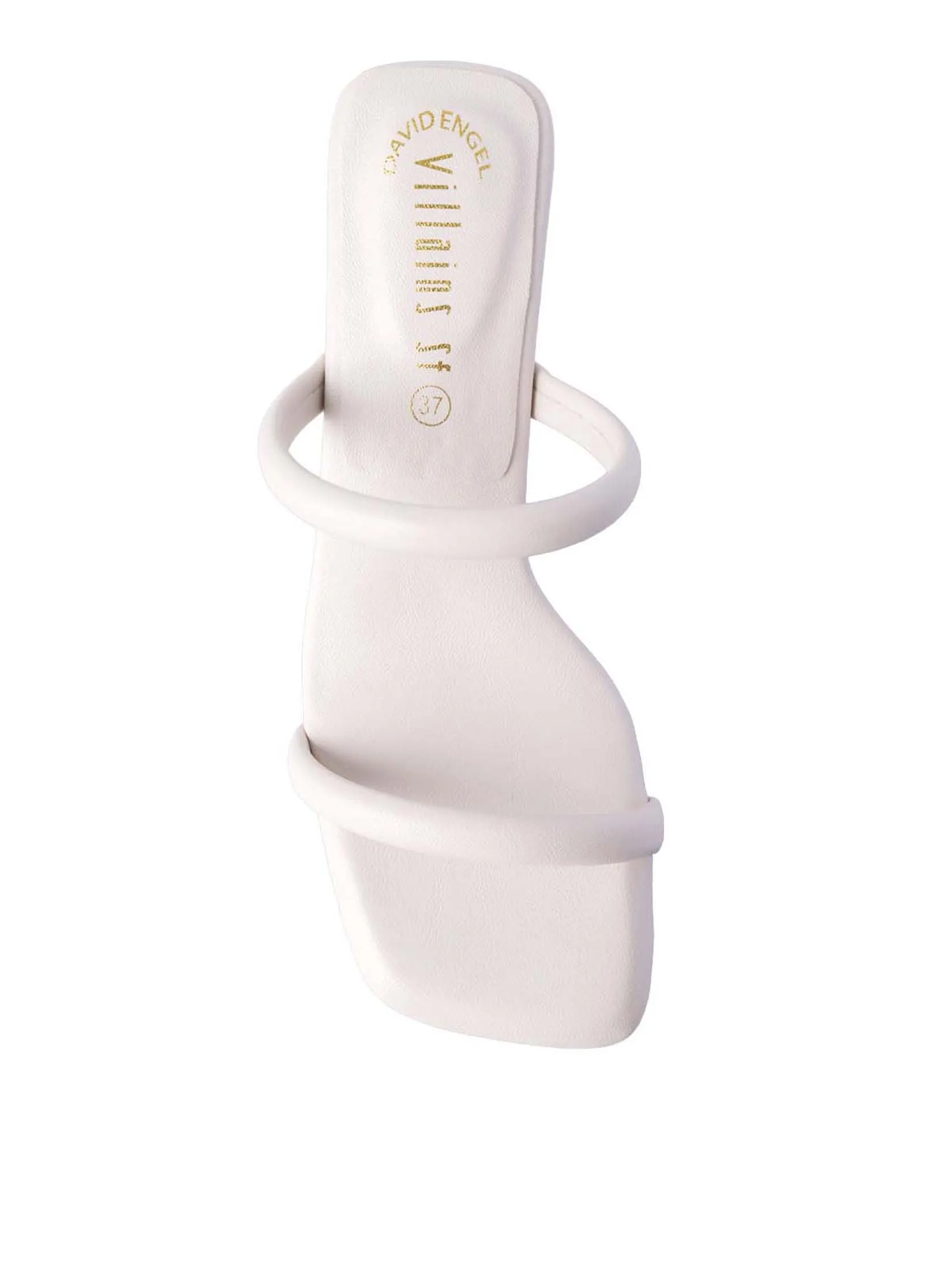 VILLAINS SF HOSTA Women's Comfort Heeled Sandals WHITE