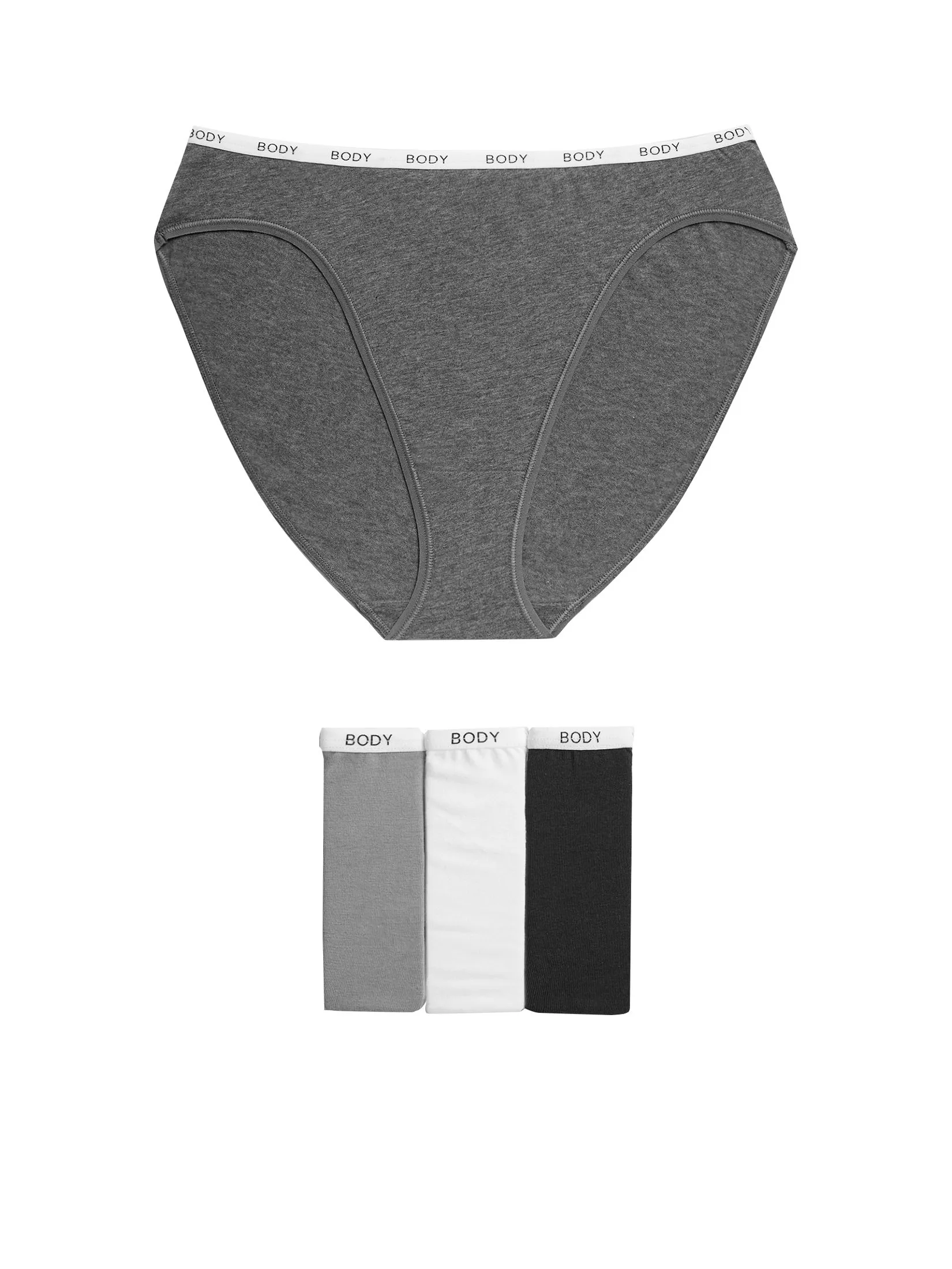 MARKS & SPENCER Women Briefs High Leg Knickers Cotton Rich 4pk Multi-Color