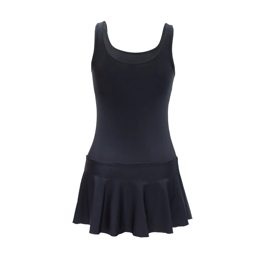 GRAND SPORT Black-Orange Women's One-Piece Swimsuit (342684)