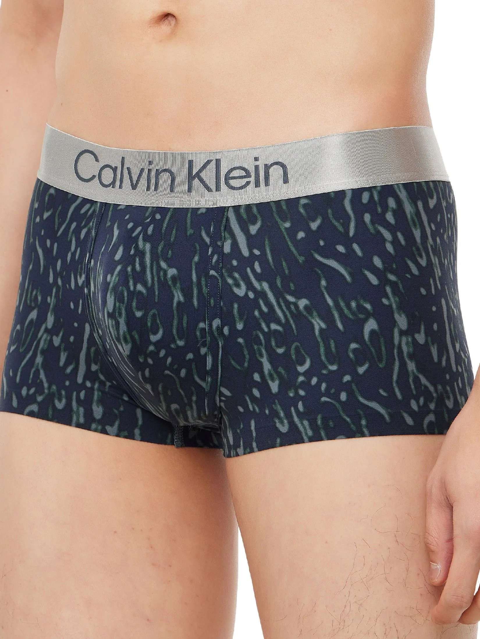 CALVIN KLEIN Men's Brushed Micro Jersey Low Rise Trunks Navy Blue