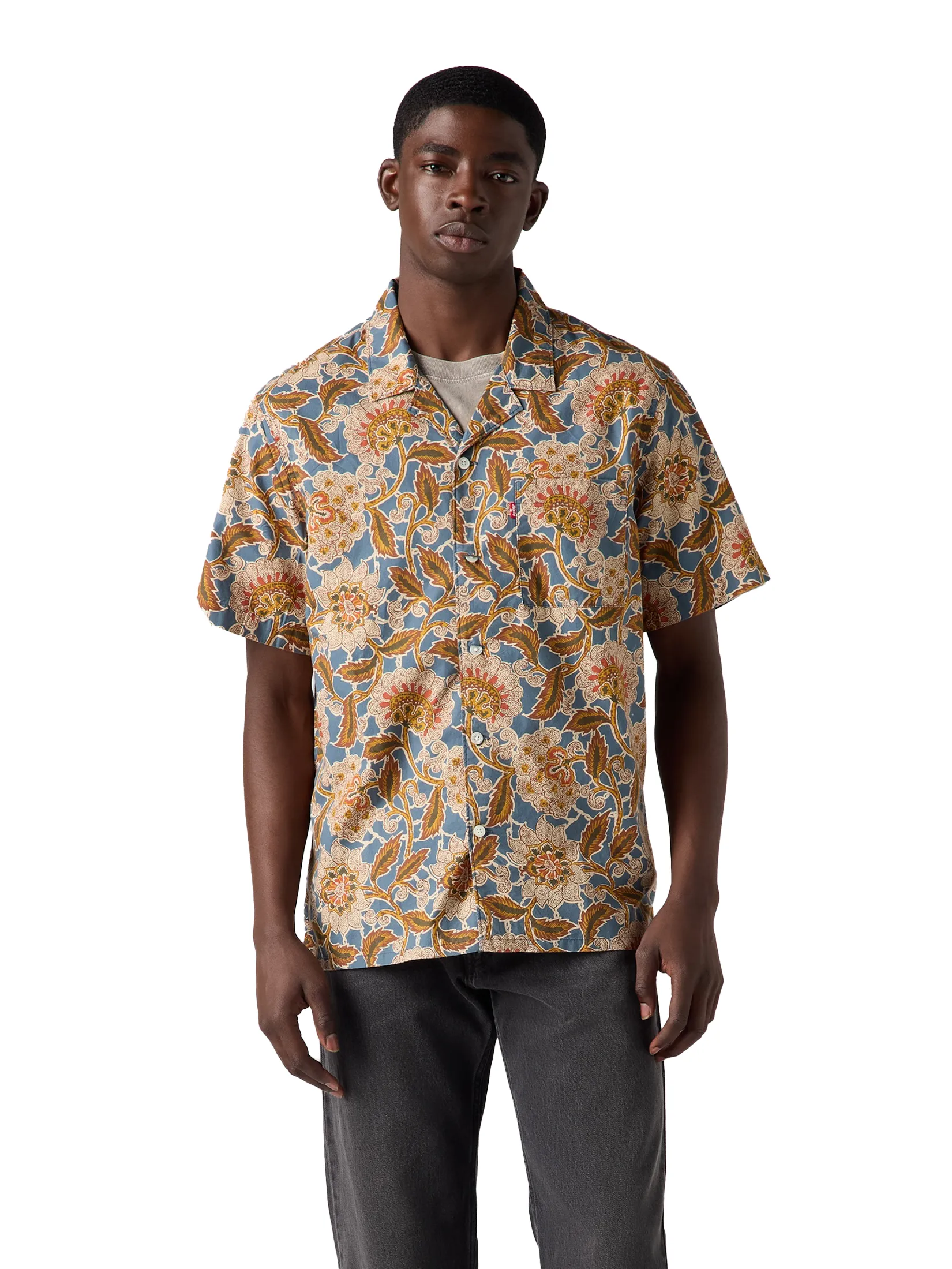 LEVI'S Levi’s Men’s Sunset Camp Shirt Brown