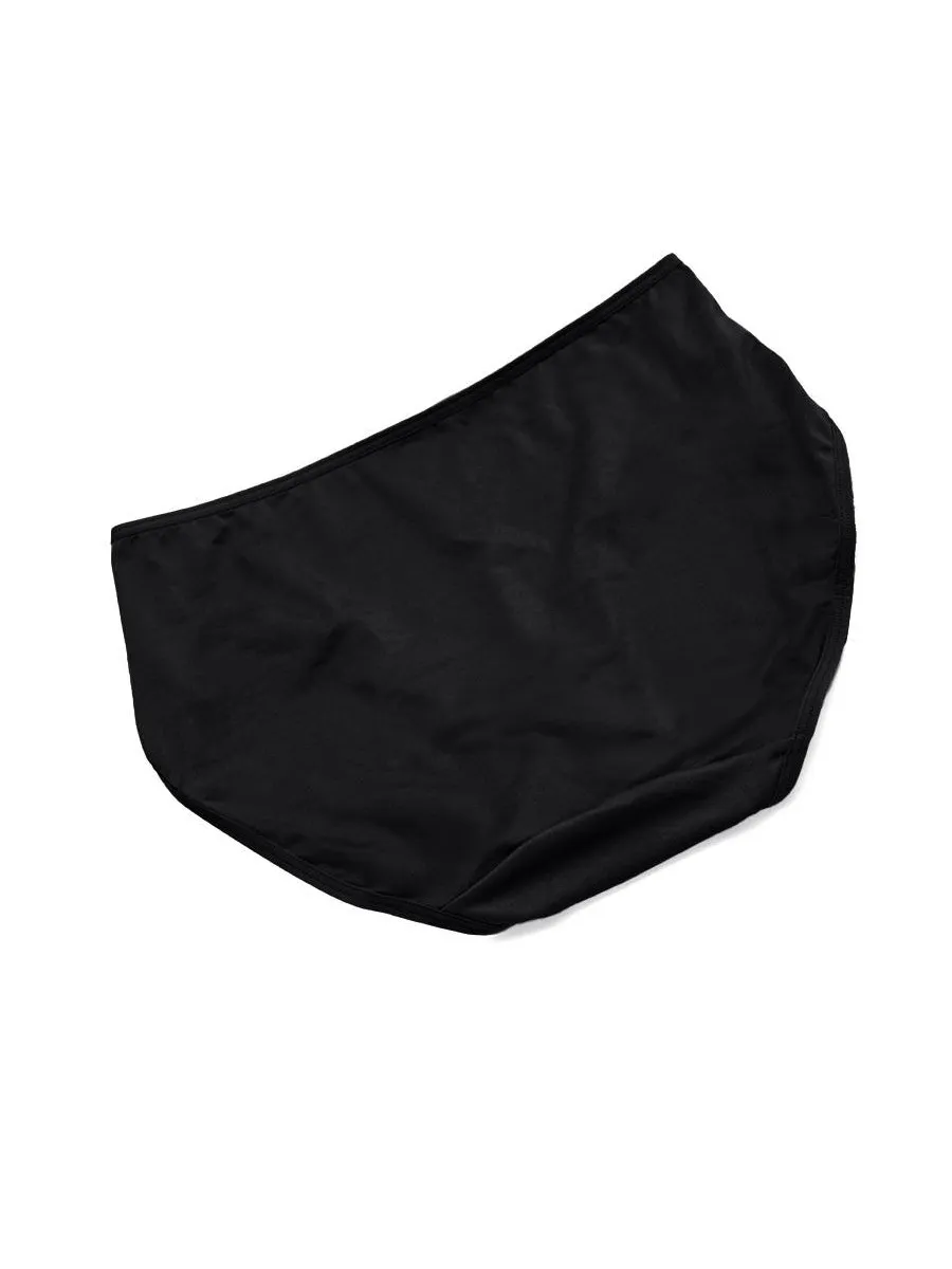 SABINA [Online Exclusive]  Microfiber Mid Waisted Panty - Black