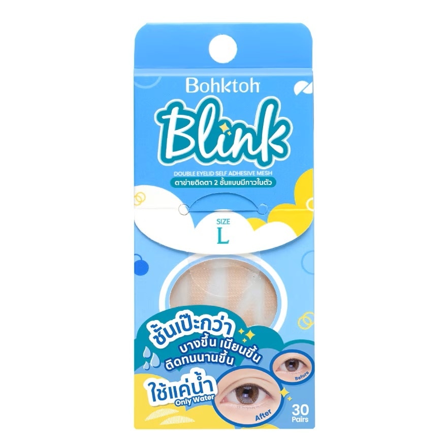Bohktoh Blink Mesh Double Eyelid Sticker (Size L) 30 Pairs