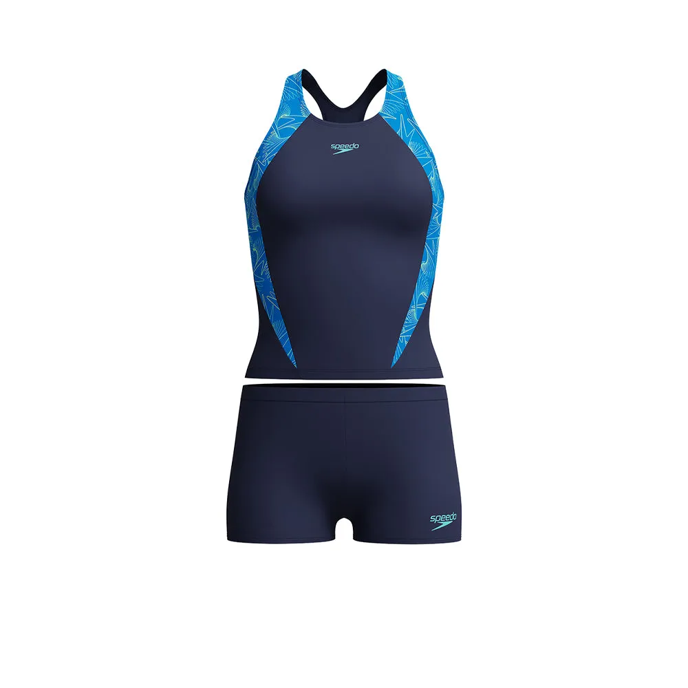 SPEEDO Hyperboom Splice Tankini Set Women Swimsuit Blue - SP111SP149ENTH