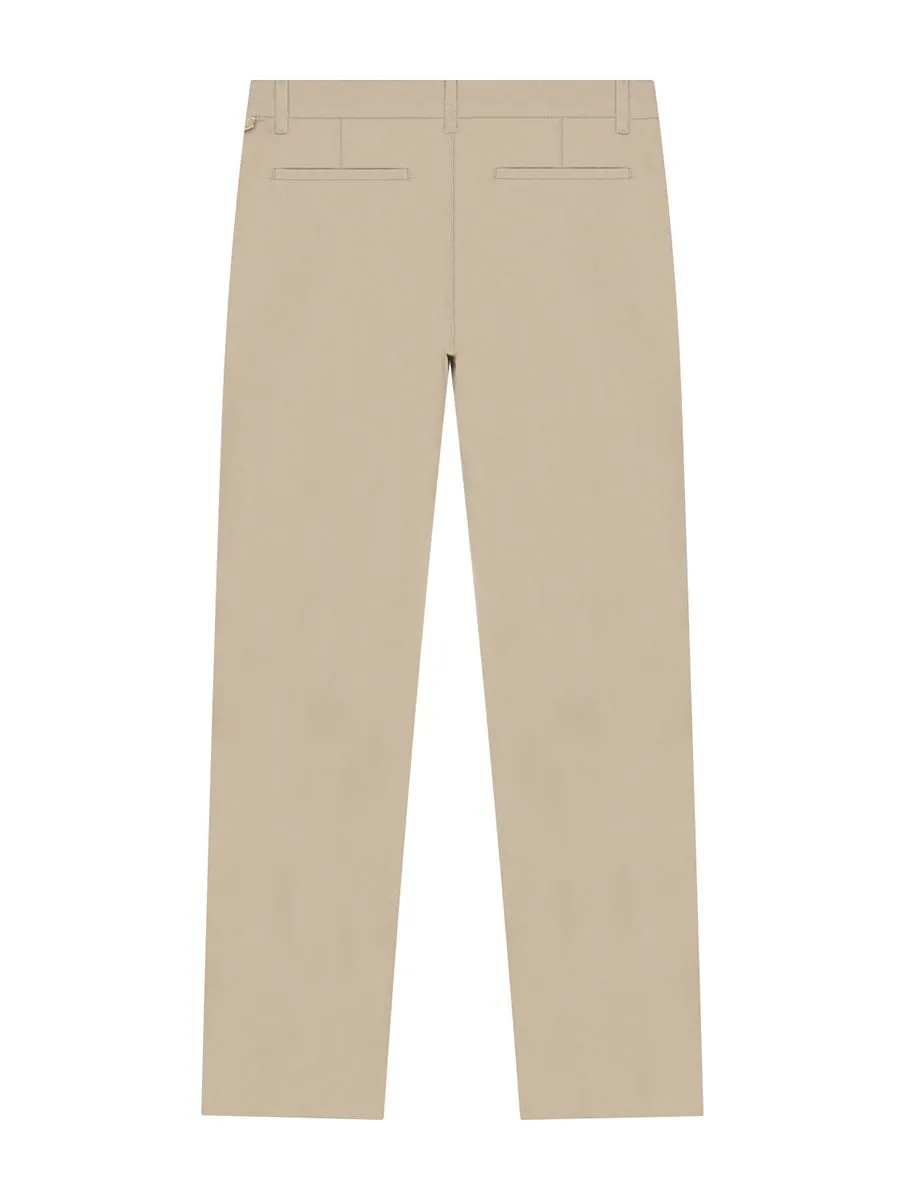 GIORDANO Men's Low-Rise Twill Pants (180 Waistband) Crockery Khaki