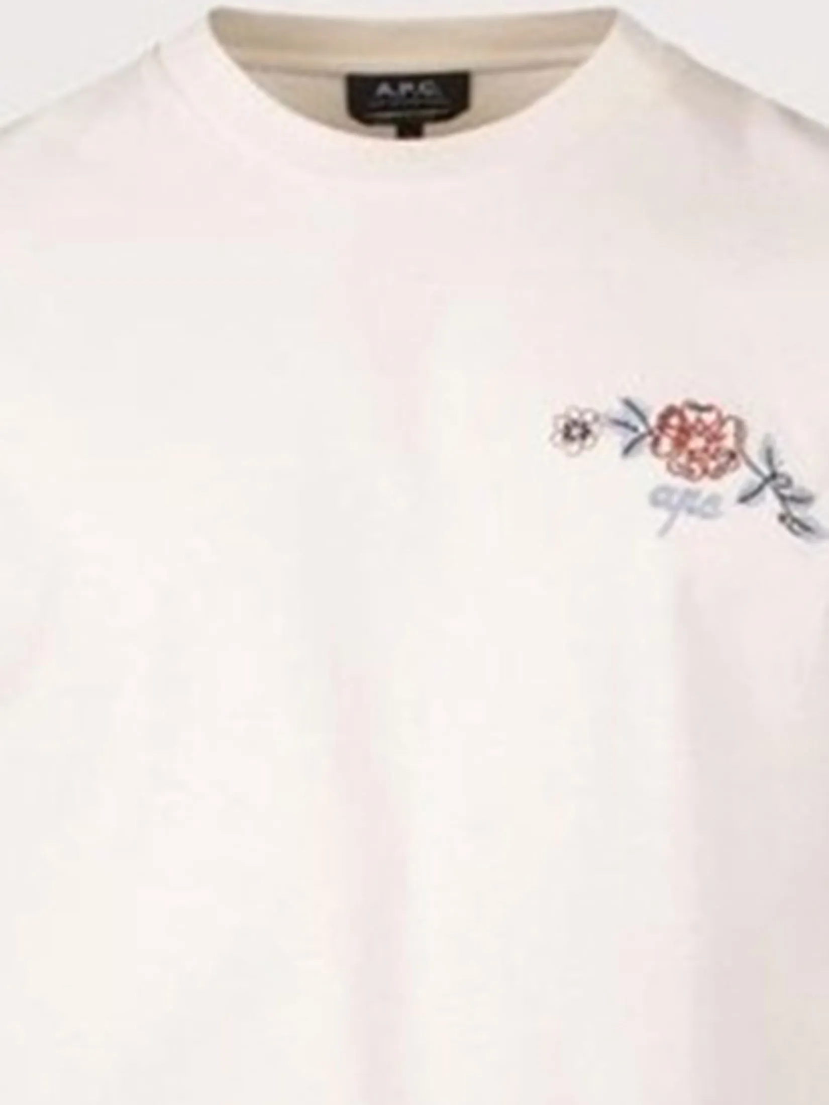 A.P.C. Men T-Shirt Short Sleeves Oscar SS25 Ecru