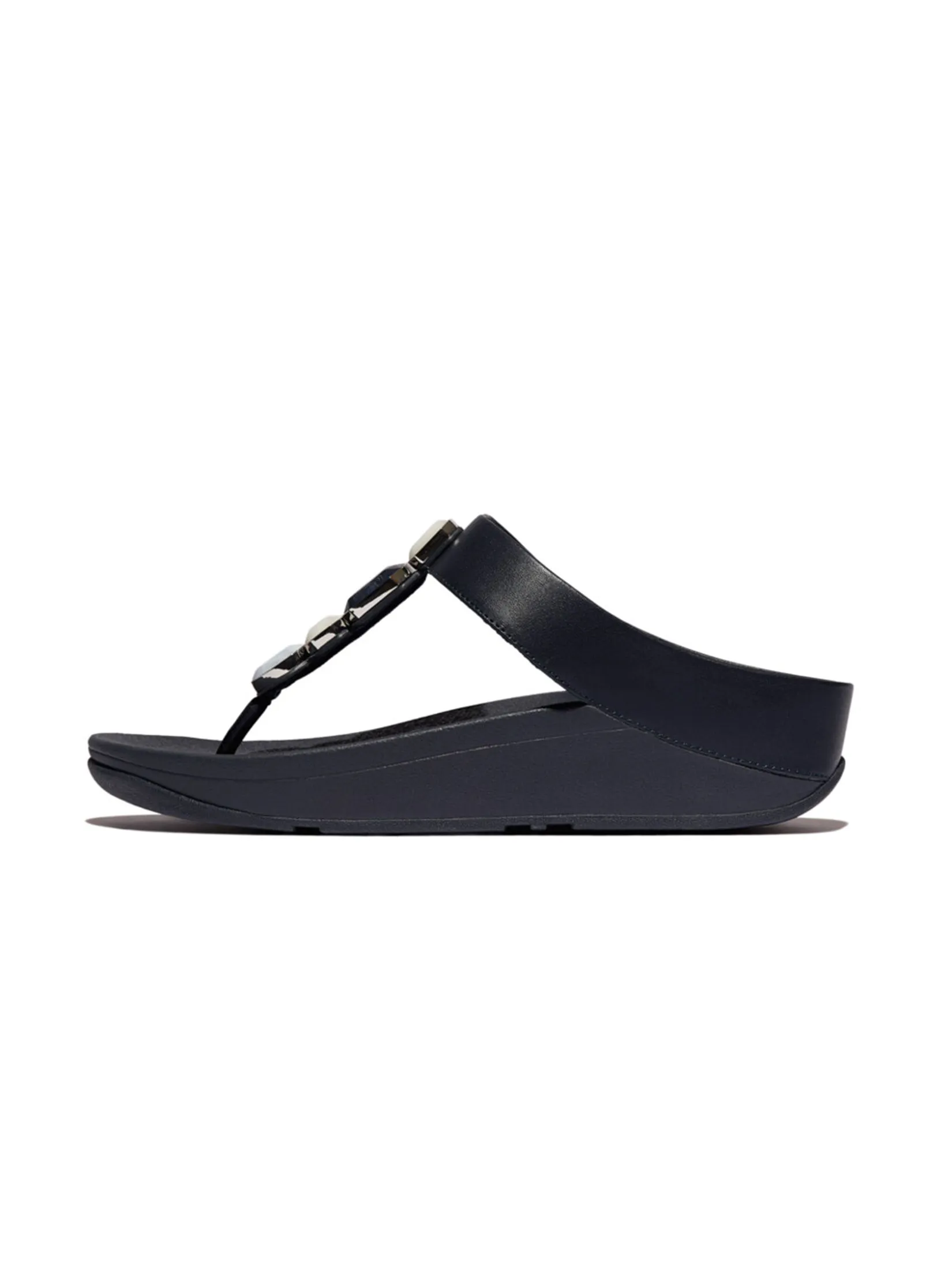 FitFlop™ WOMEN'S FINO MULTI-STONE LEATHER T/P BLUE