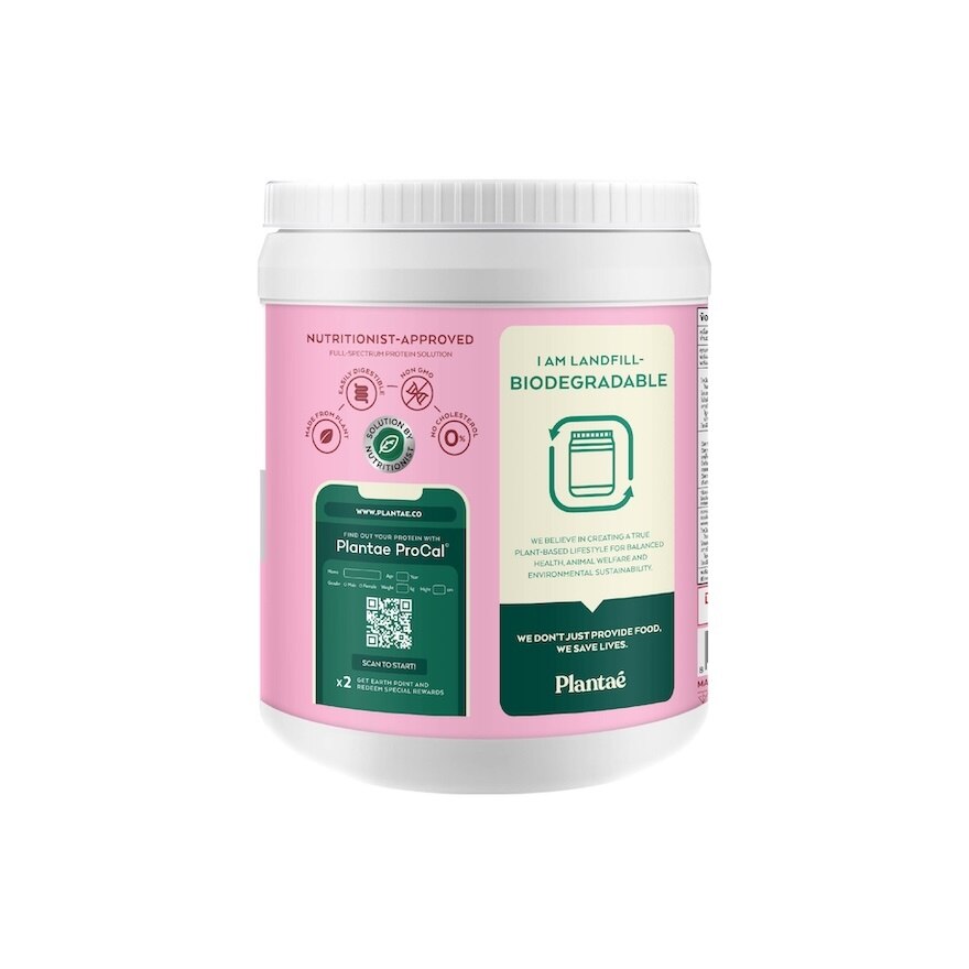 Plantae Plant Protein +Collagen Booster Strawberry 800 g.