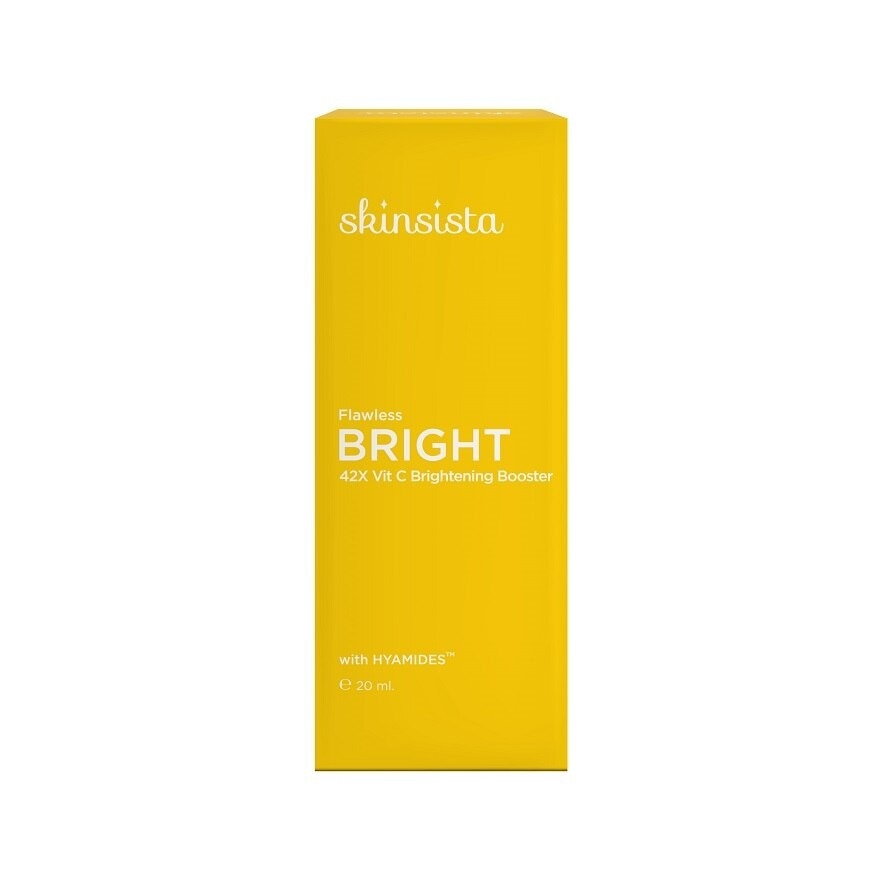 Skinsista Flawless Bright 42x Vit C Brightening Booster 20 Ml. ผิวสว่าง ลบจุดดำลึก ฝ้