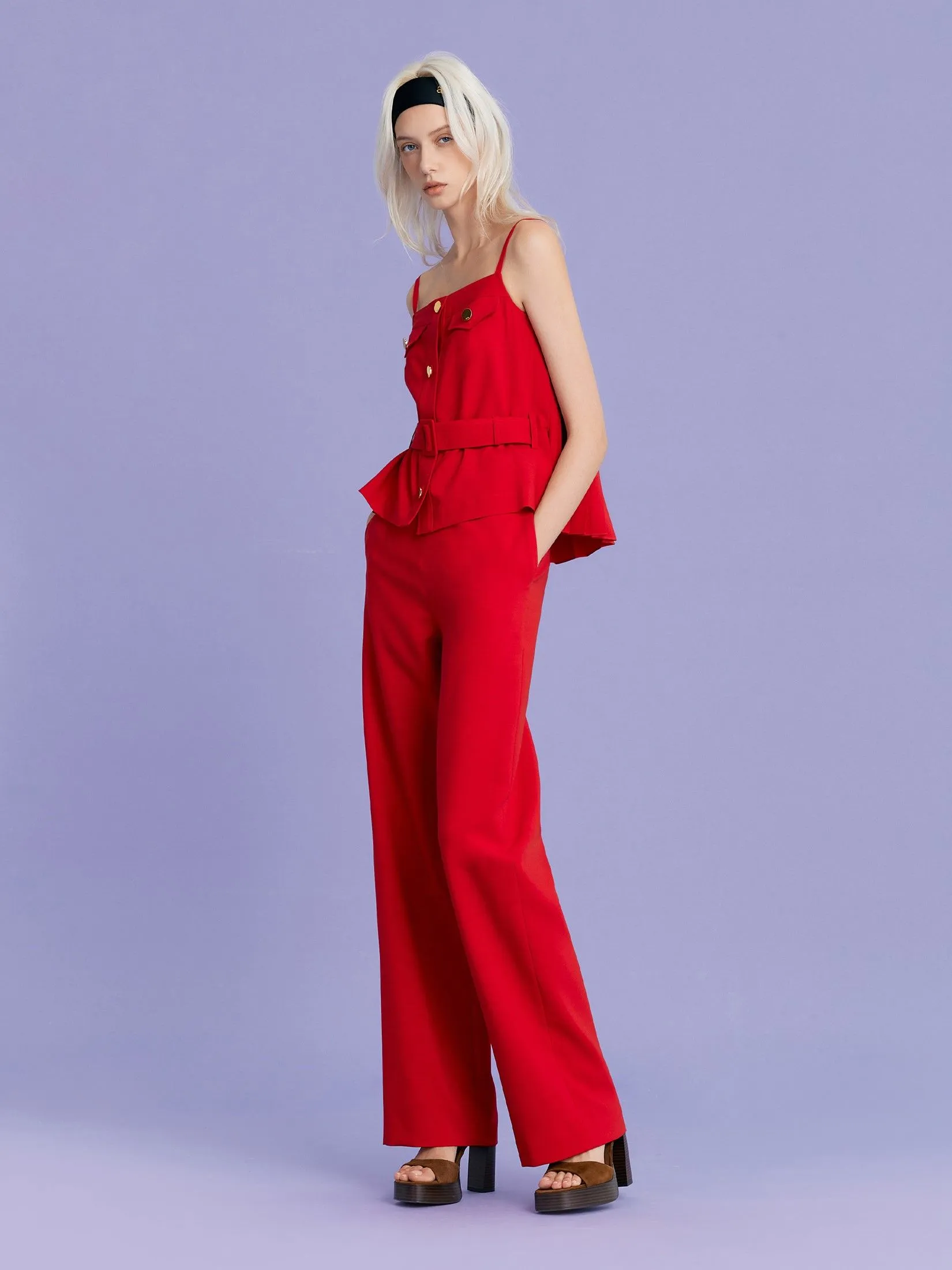 ASV (AW24)Judith Classic Women Pants Red