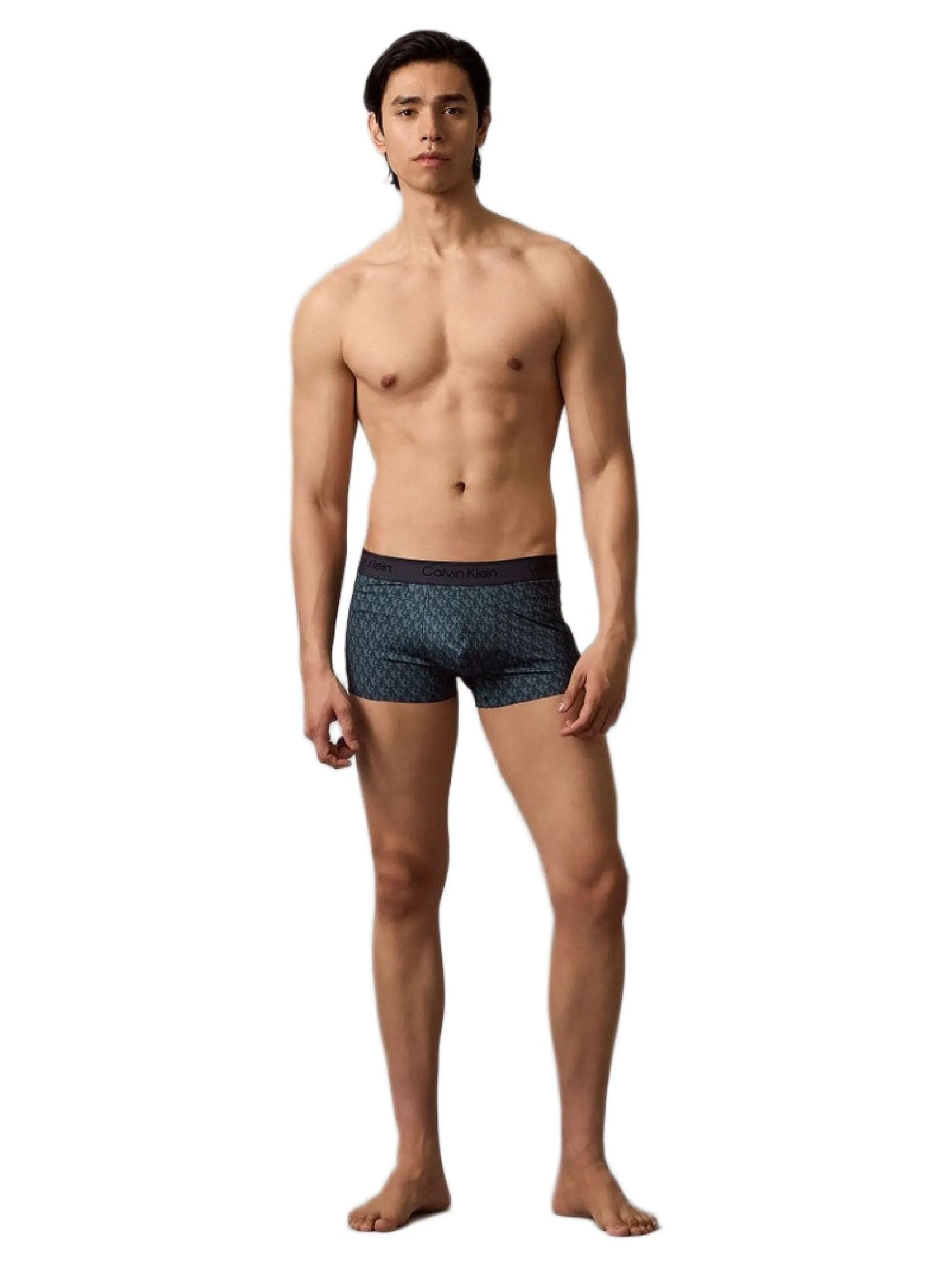 CALVIN KLEIN Men's Micro Stretch Cooling Low Rise Trunks Navy Blue