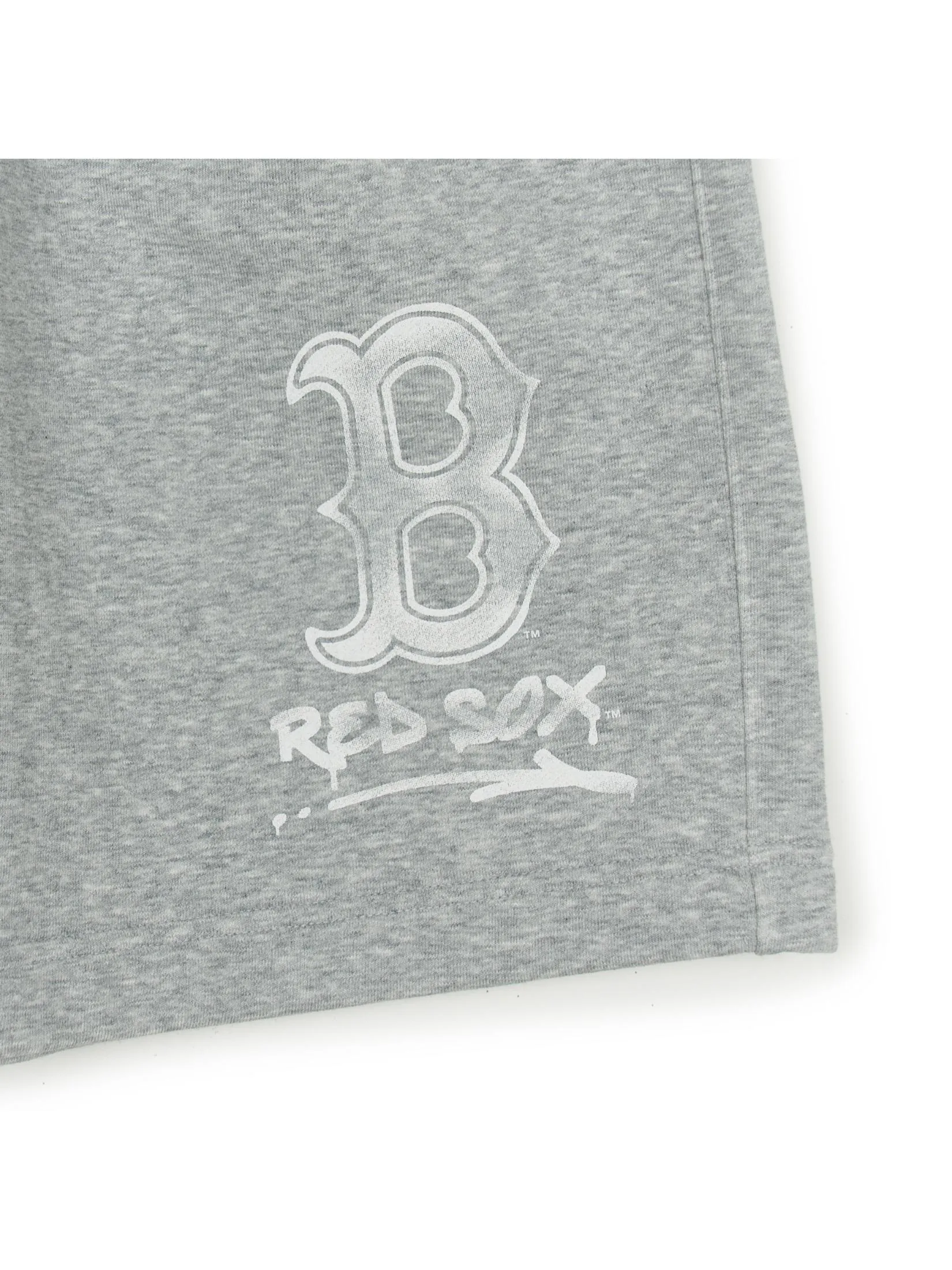 MLB Unisex Basic Street Big Logo 9  Shorts Model 3ASPB0253 43MGS Melange Grey