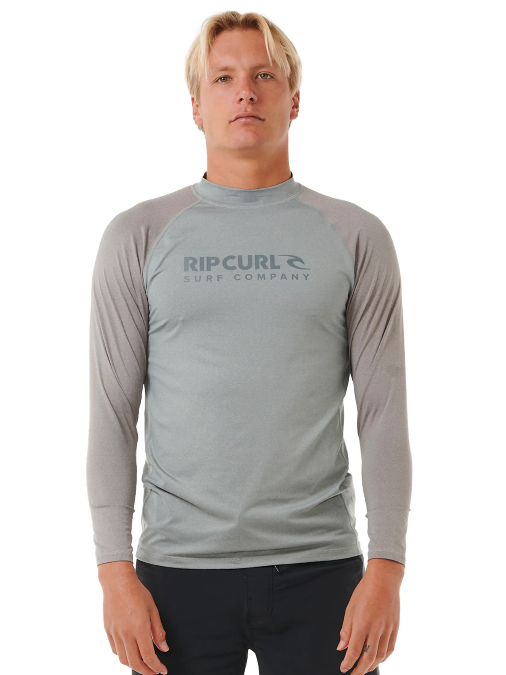 RIP CURL Men Wetsuit Long Sleeves Shock UPF Light Grey Marle