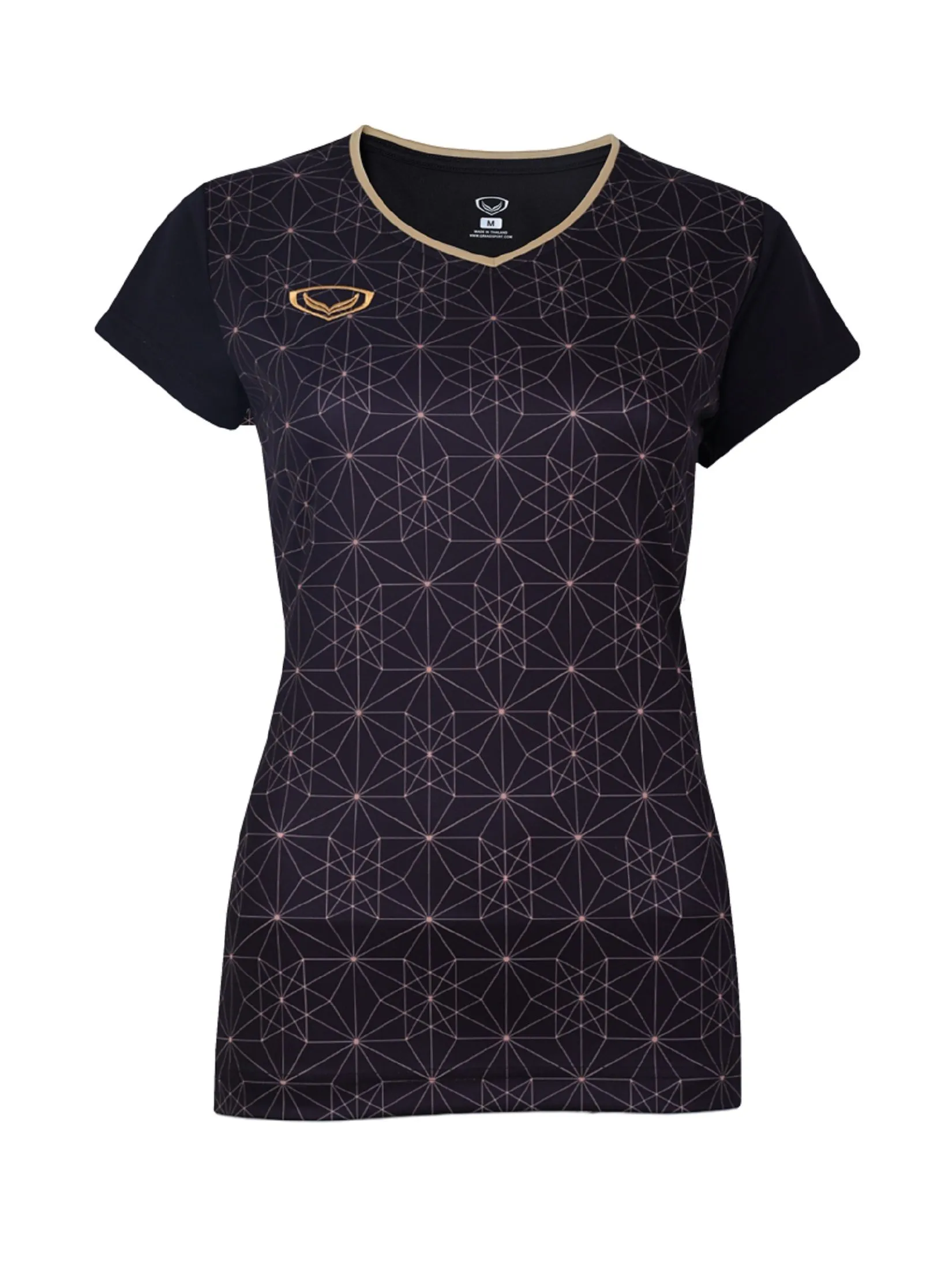 GRAND SPORT Black WOMEN SPORTS JERSEY (014366)