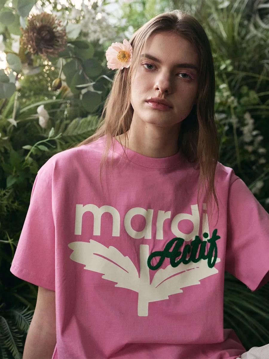 MARDI MERCREDI ACTIF T-Shirt Actif Bloommardi Pink Green F